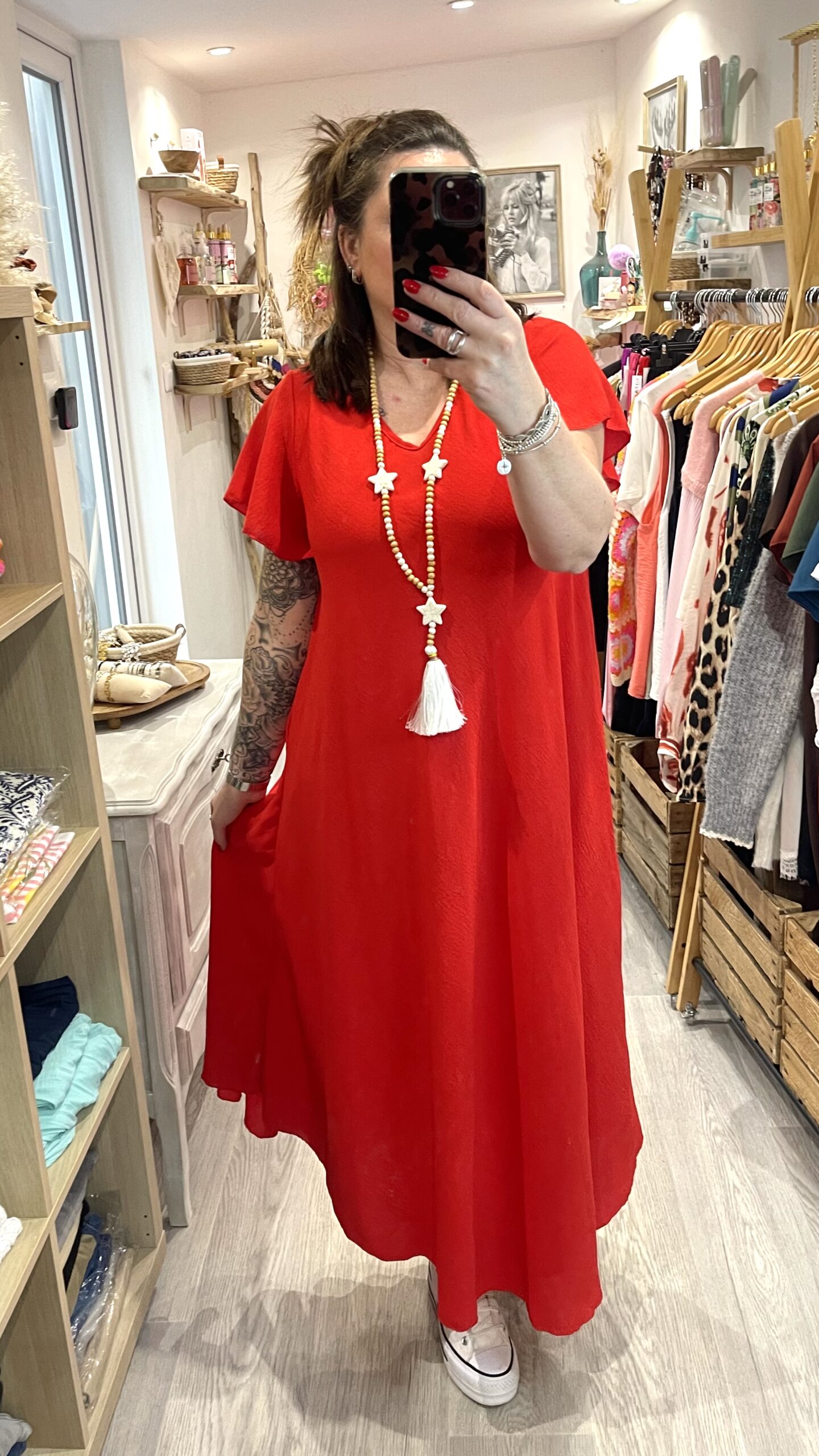 Robe Camilla rouge – Image 5