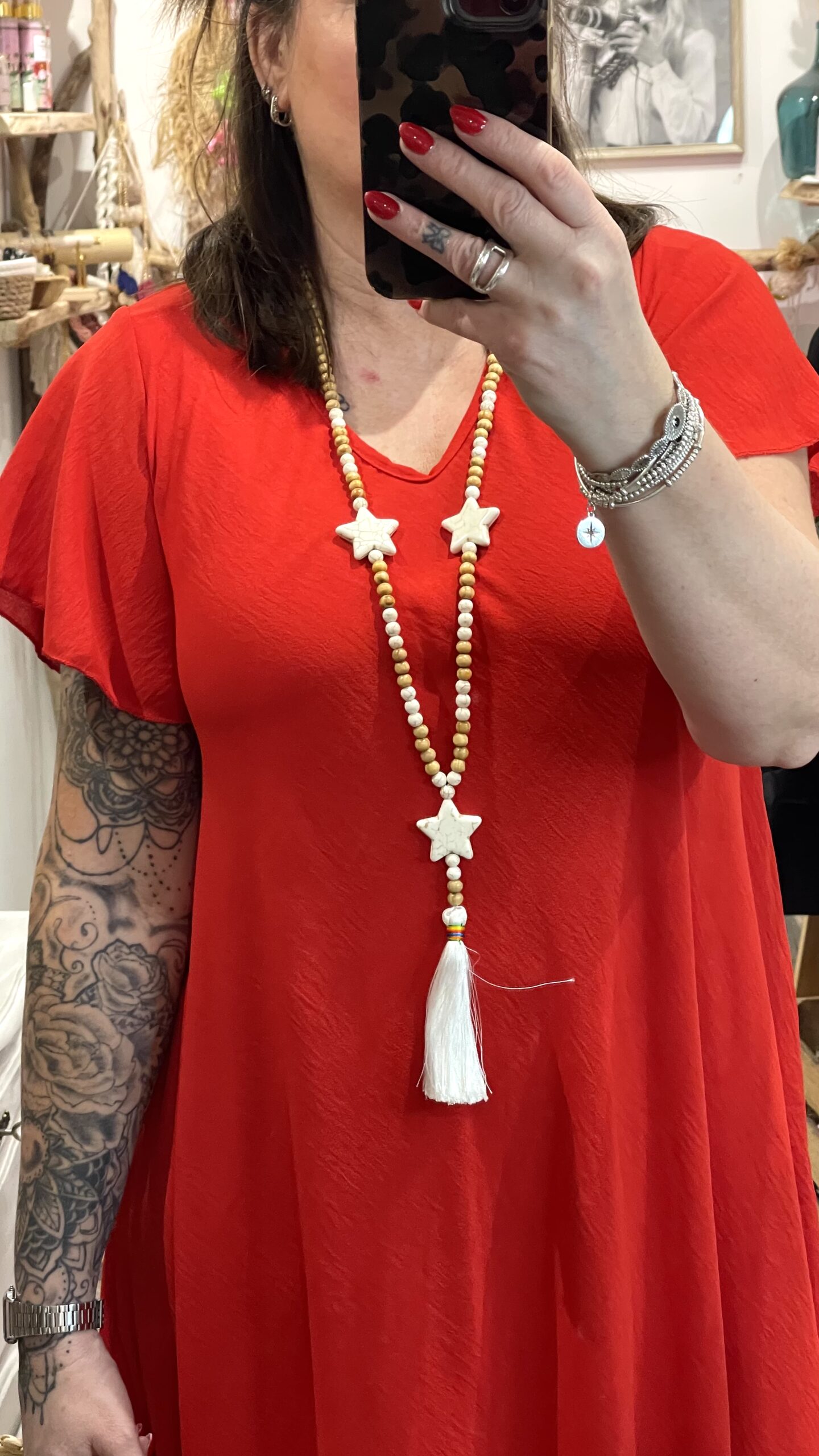 Robe Camilla rouge – Image 4