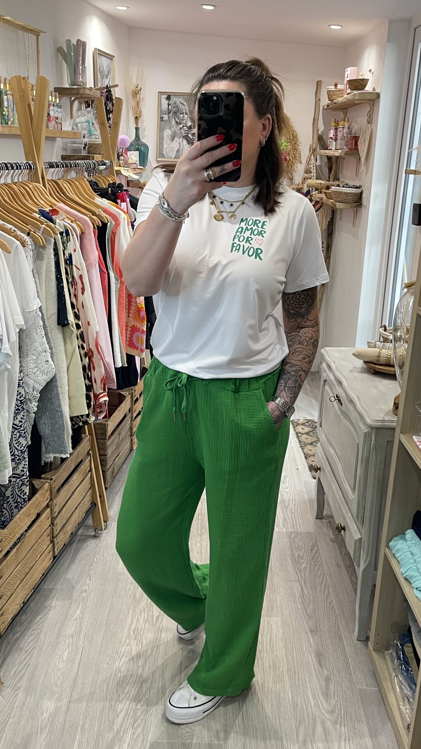 Pantalon Camillo vert – Image 5
