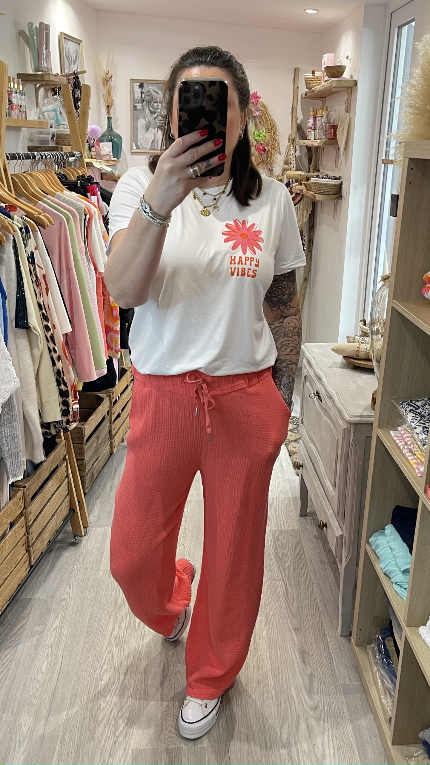 Pantalon Camillo corail – Image 6
