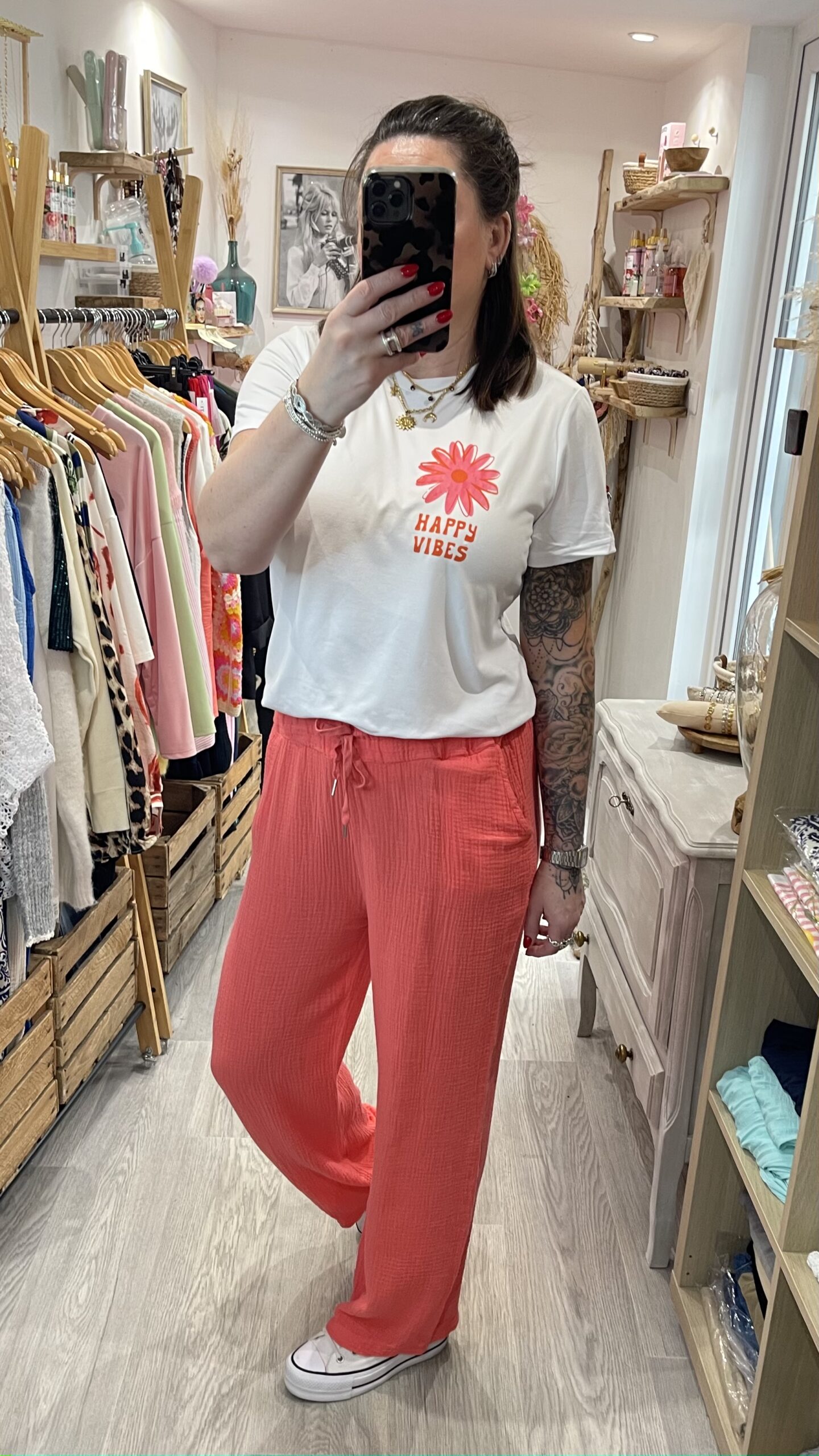Pantalon Camillo corail – Image 5