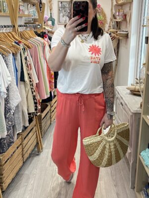 Pantalon Camillo corail