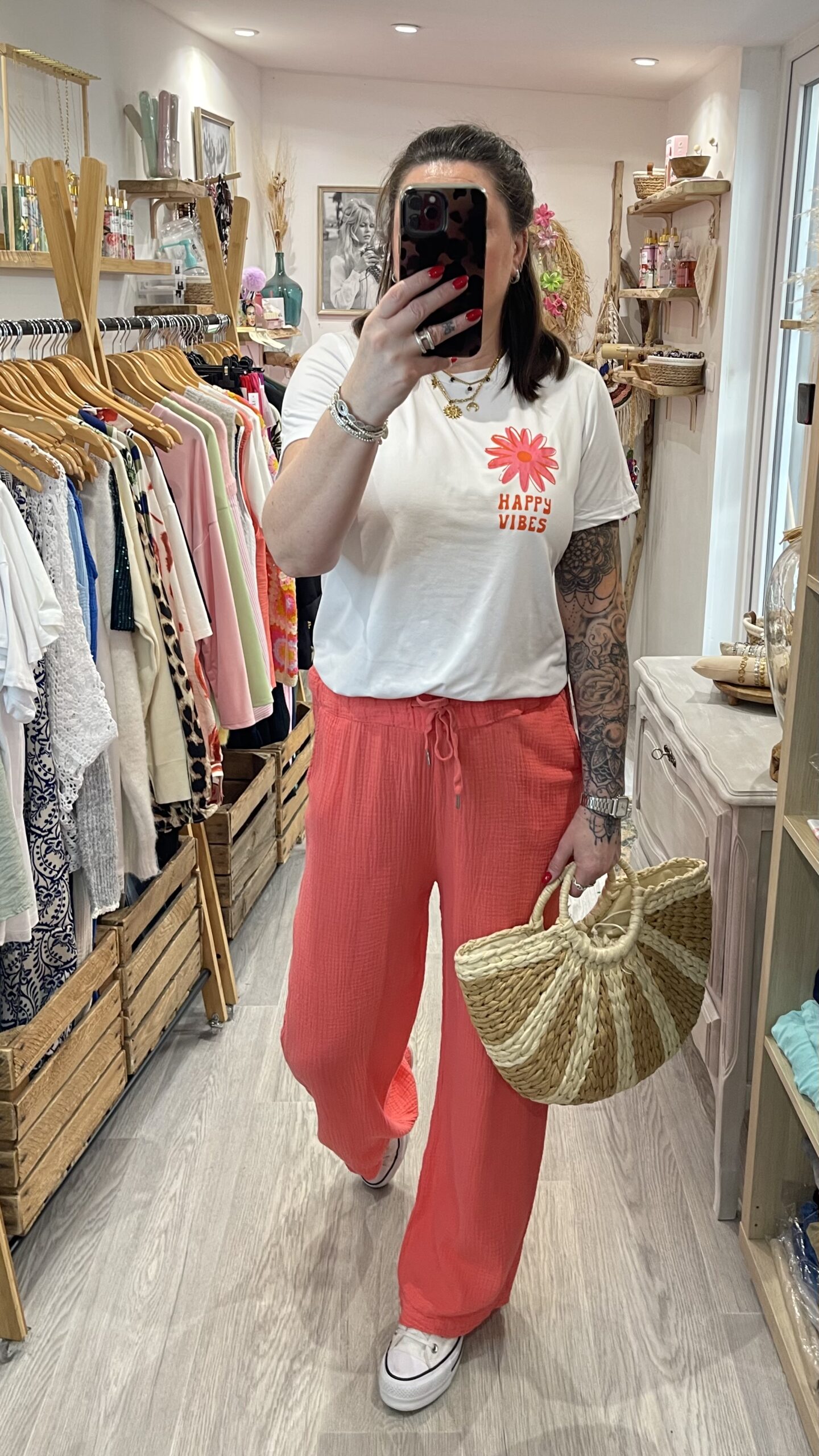 Pantalon Camillo corail