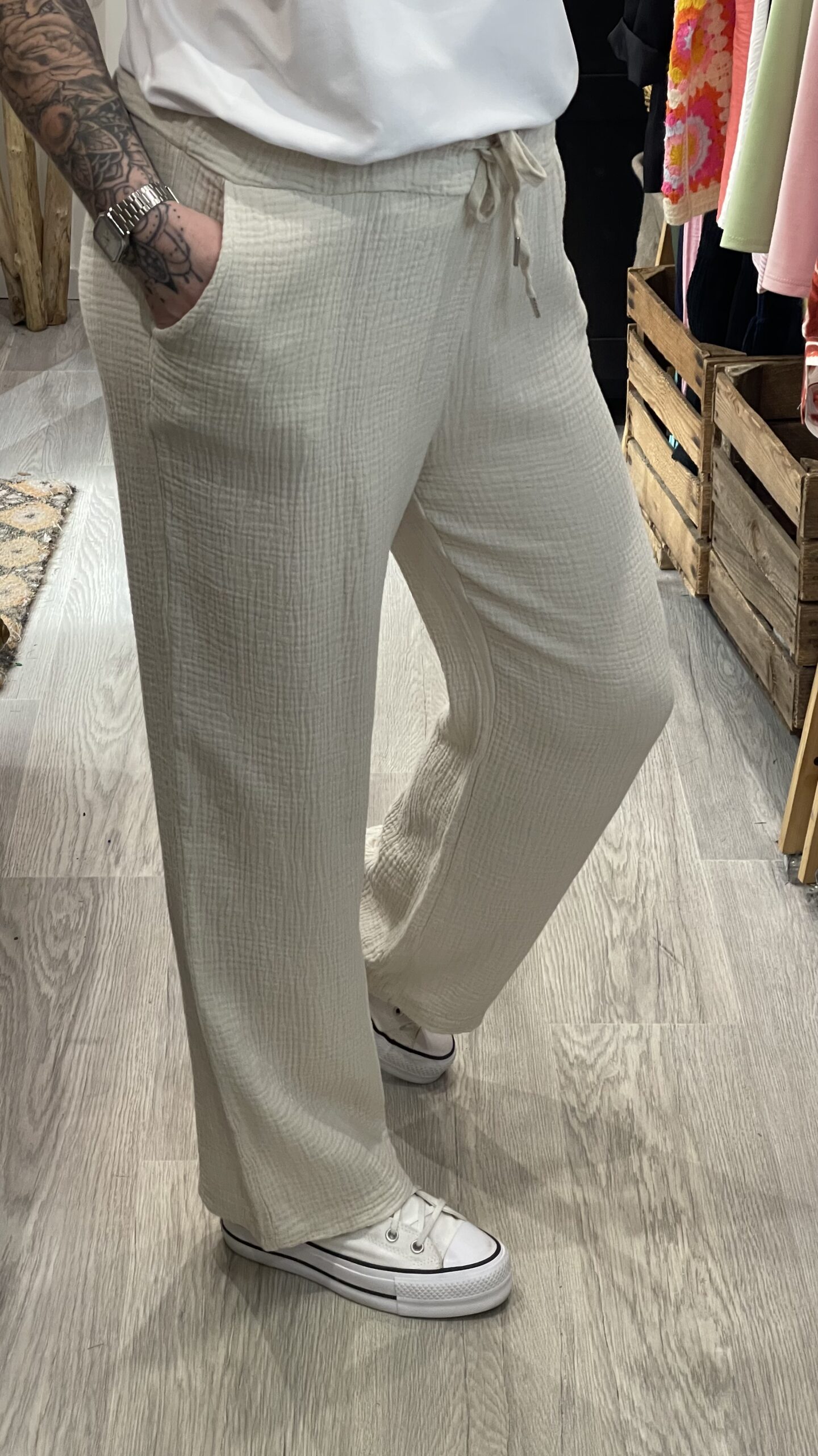 Pantalon Camillo beige – Image 4