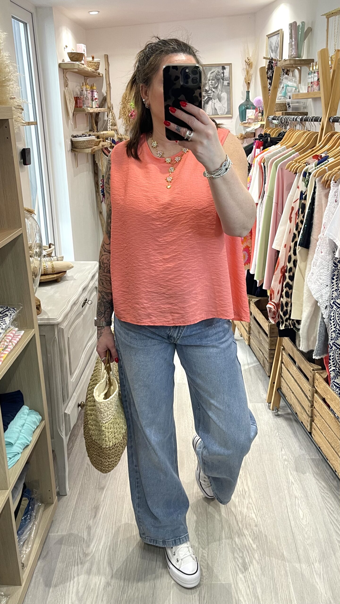 Blouse Alima corail – Image 5
