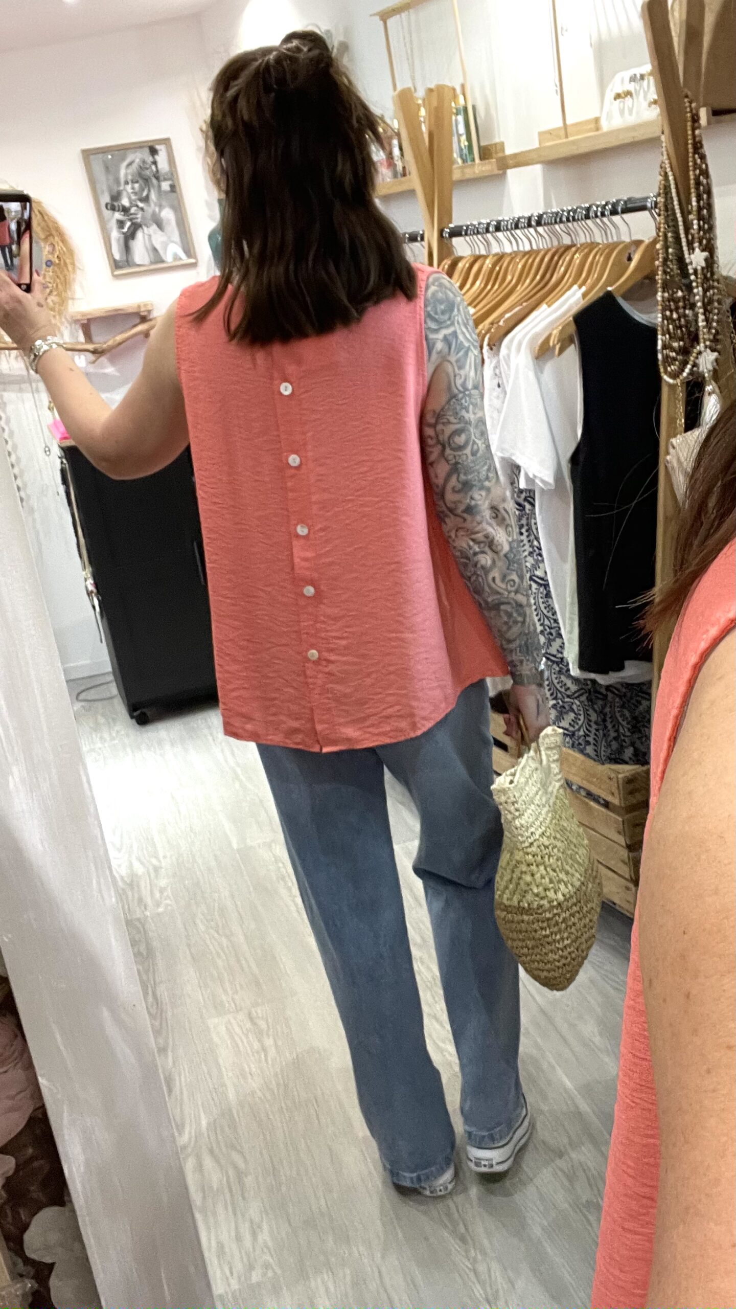 Blouse Alima corail – Image 4