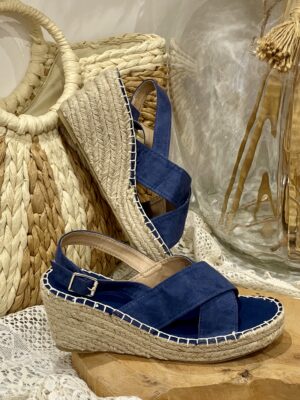 Compensées Andréa bleu marine