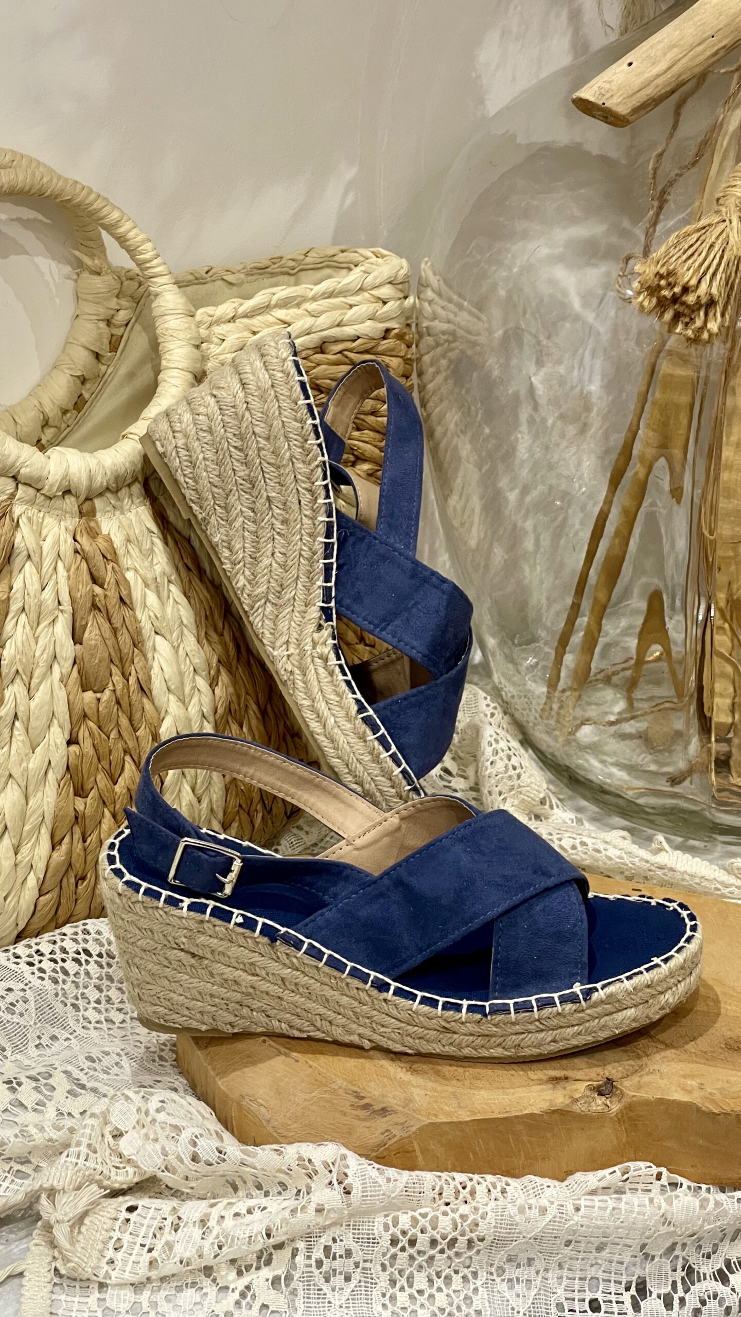 Compensées Andréa bleu marine