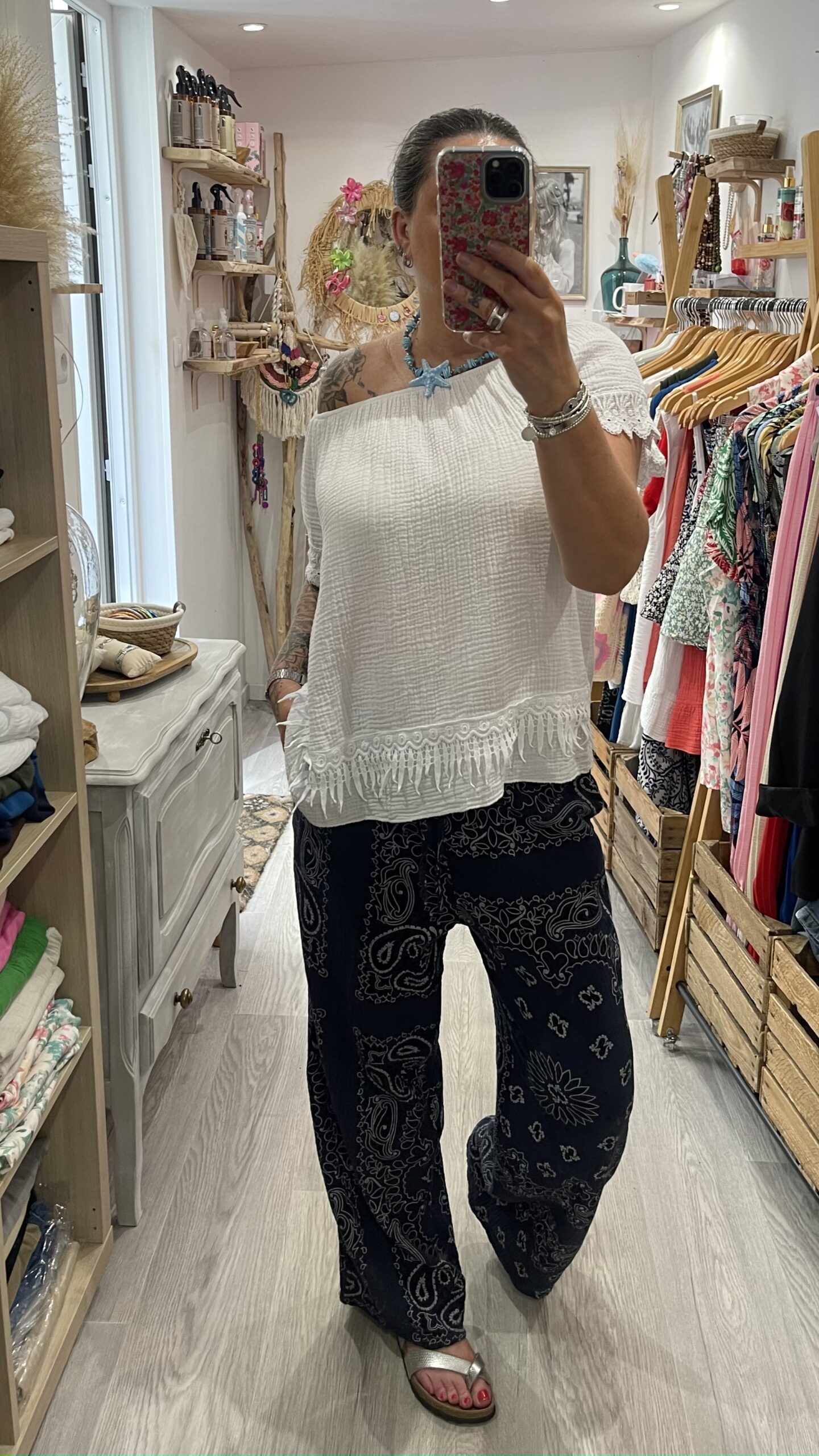 Pantalon Axelle bleu marine