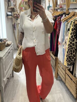 Pantalon Camillo corail