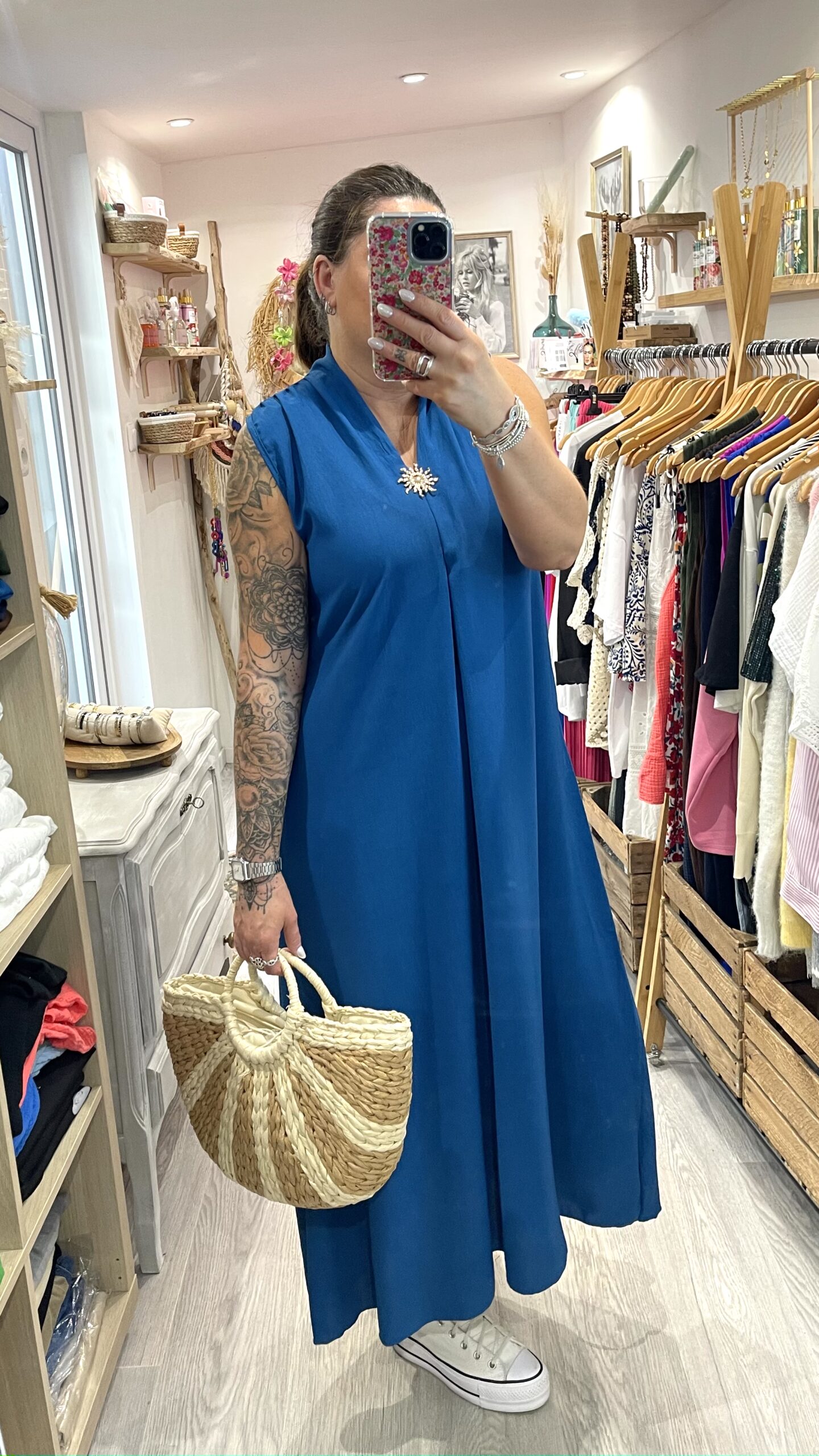 Robe Claire bleu canard – Image 2