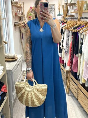 Robe Claire bleu canard