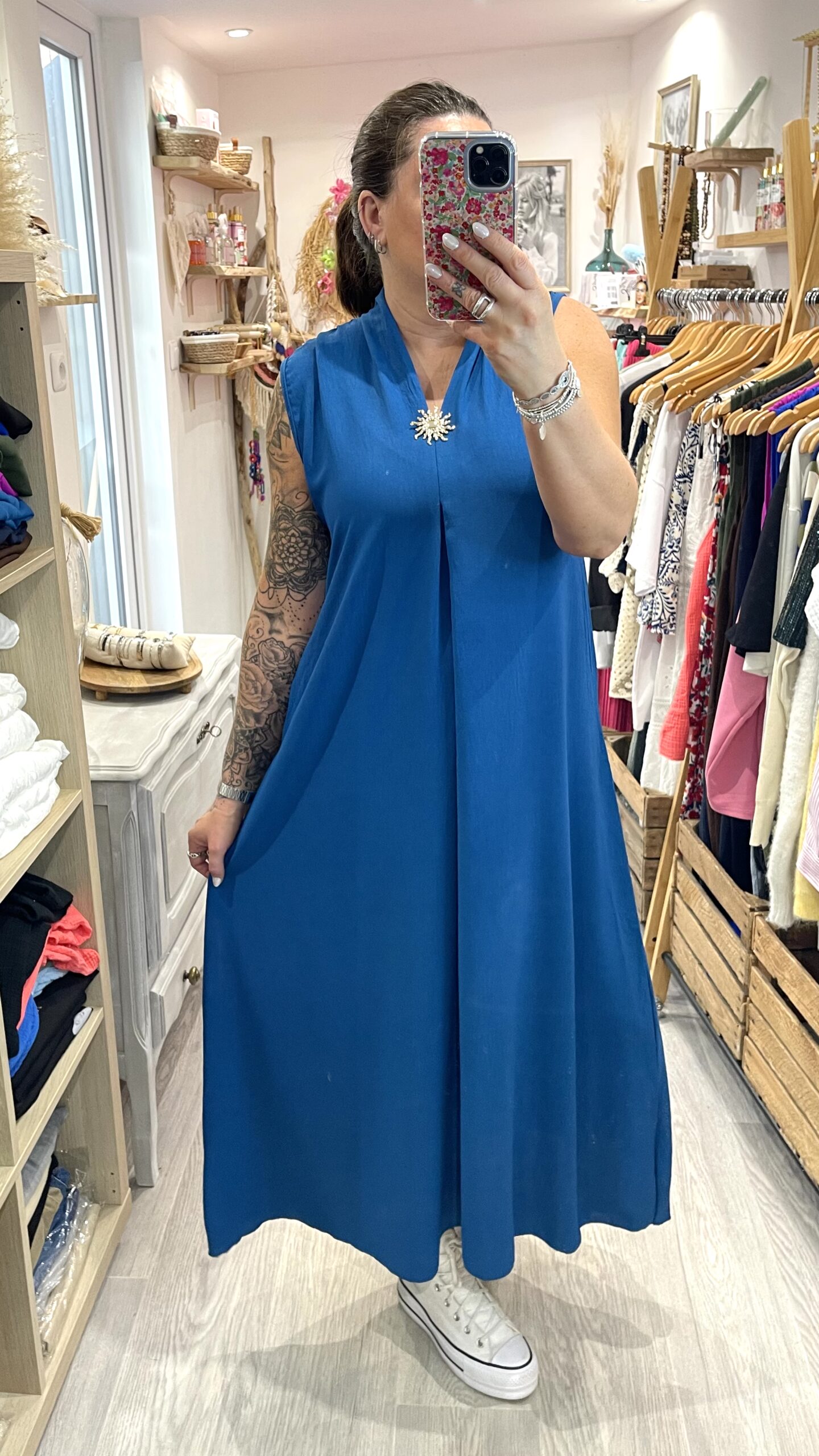 Robe Claire bleu canard – Image 3