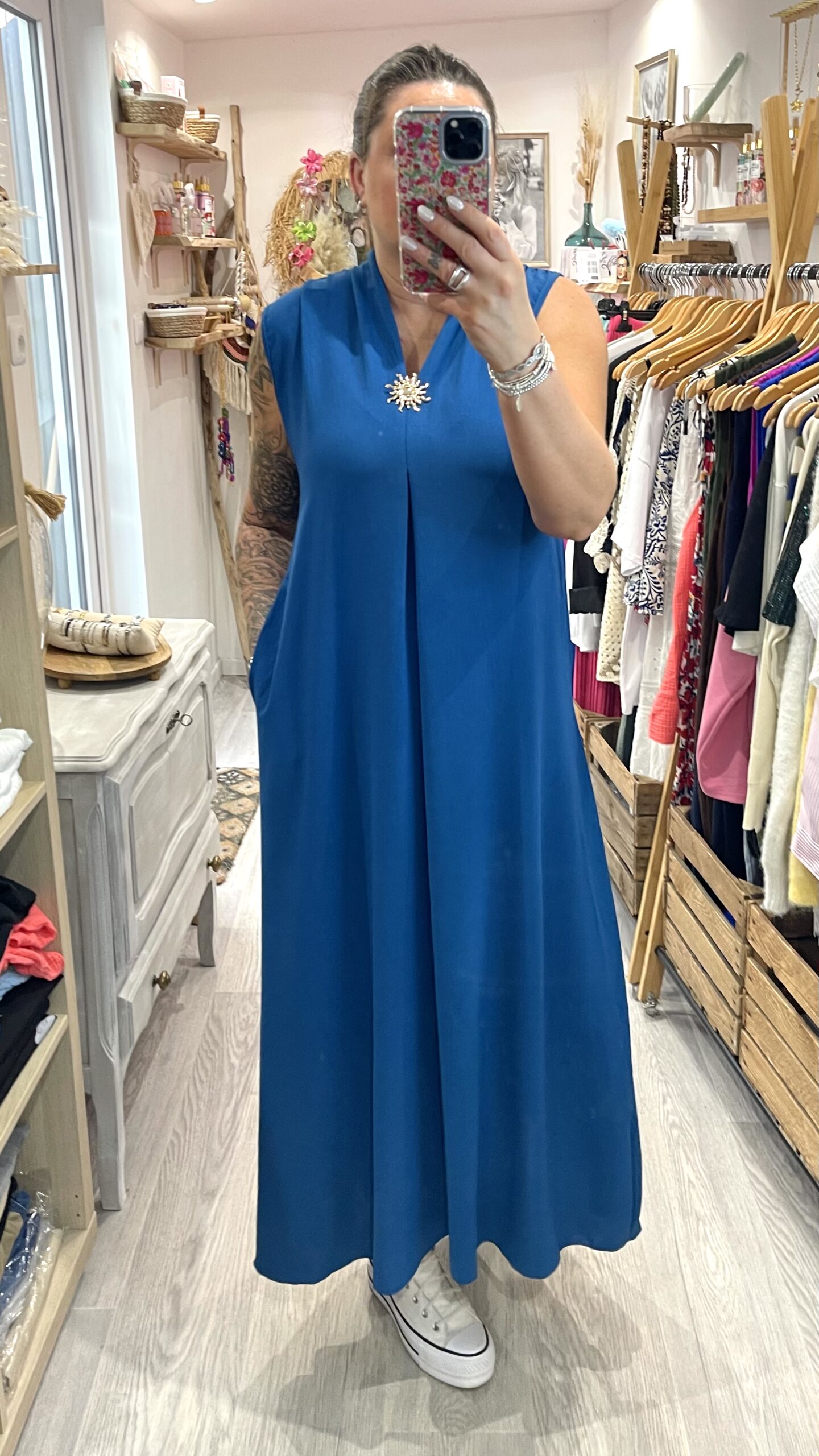 Robe Claire bleu canard – Image 4