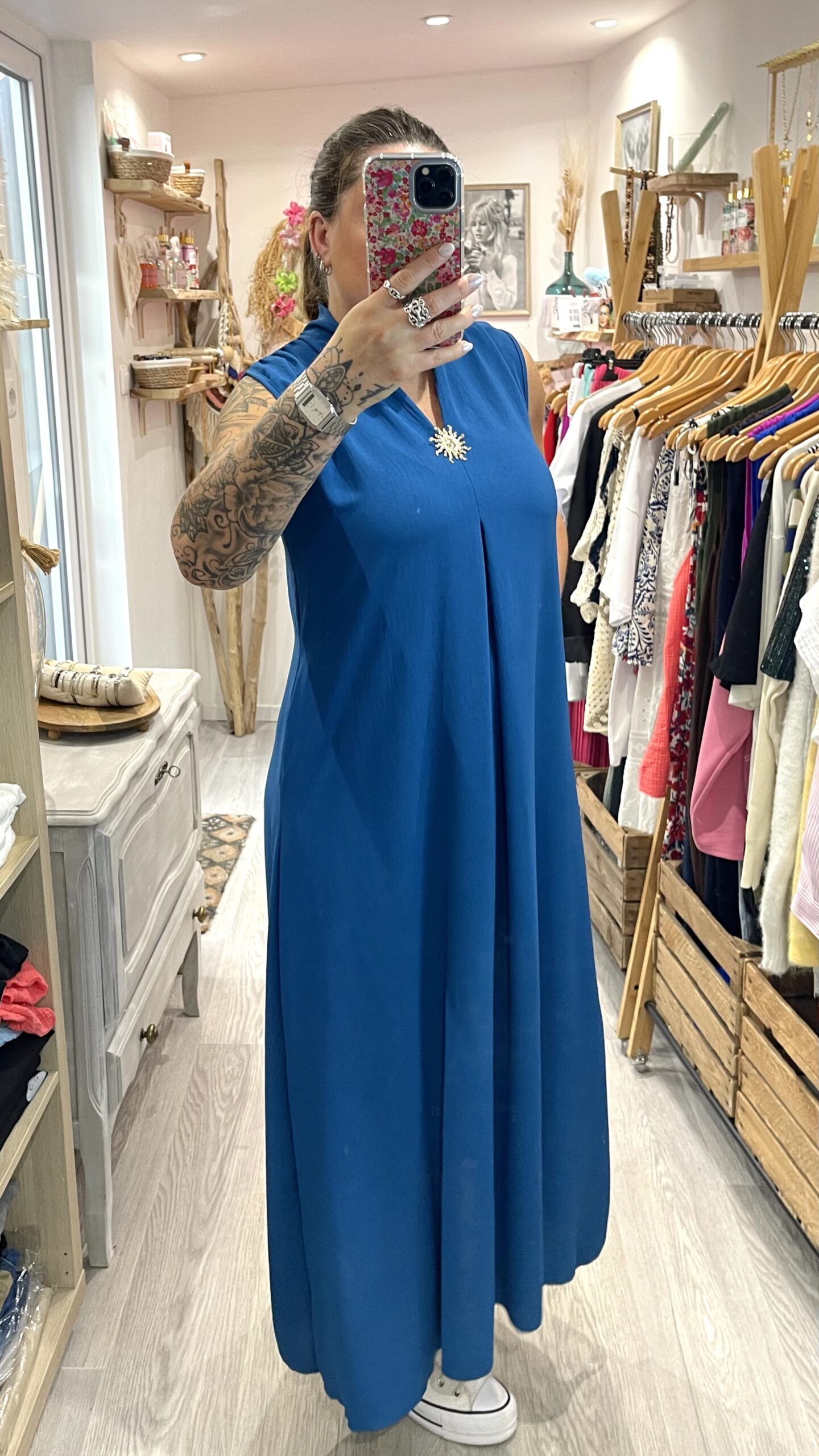 Robe Claire bleu canard – Image 6
