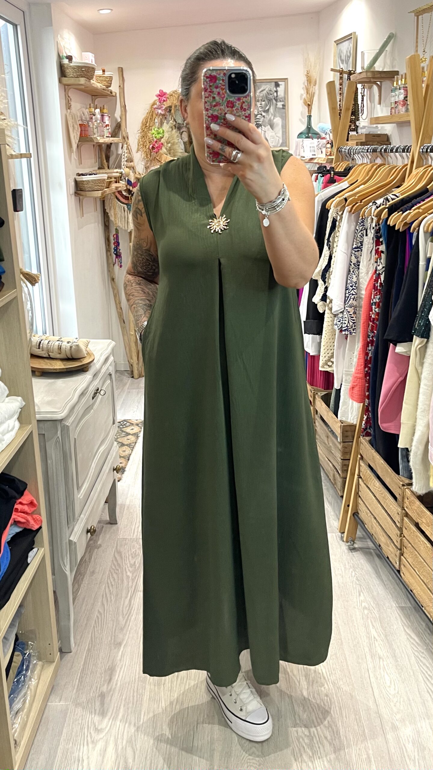 Robe Claire kaki – Image 6