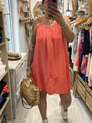 Robe Maria corail