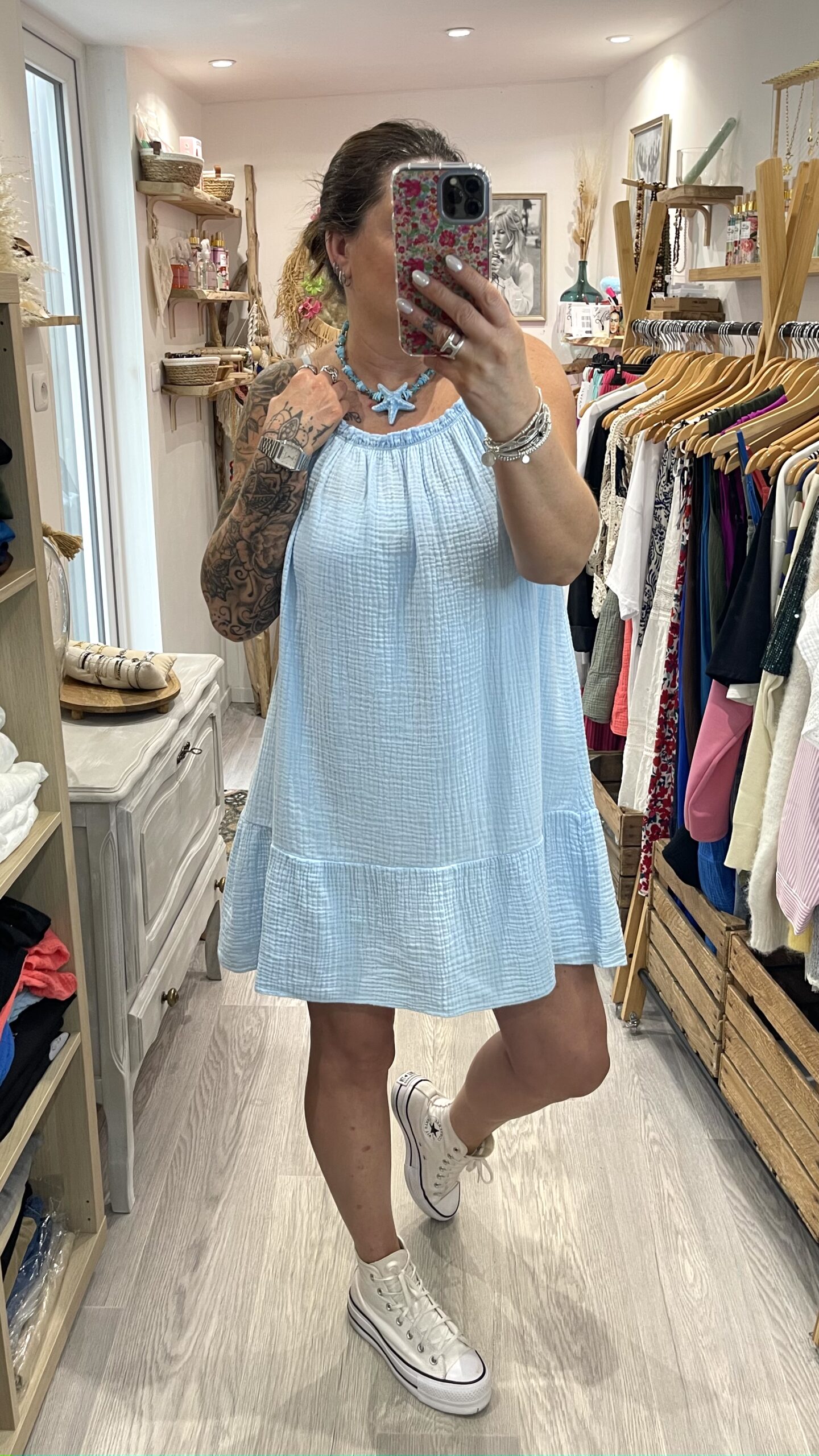 Robe Maria bleu ciel – Image 5