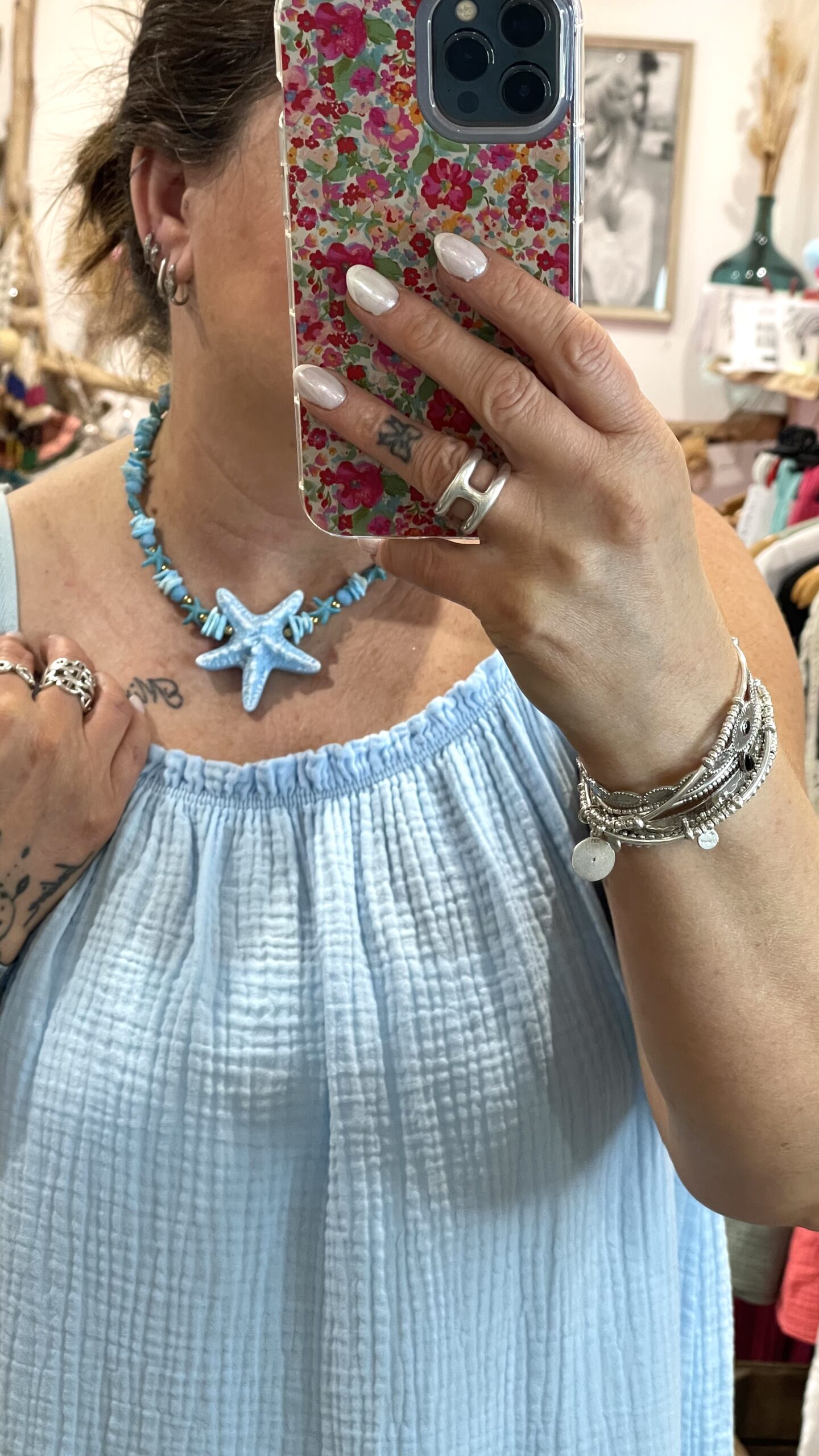 Robe Maria bleu ciel – Image 3