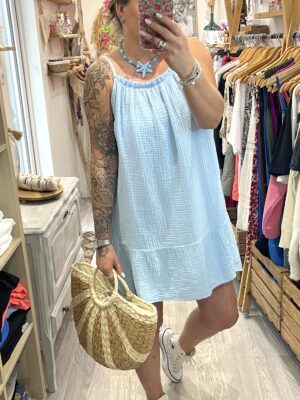 Robe Maria bleu ciel