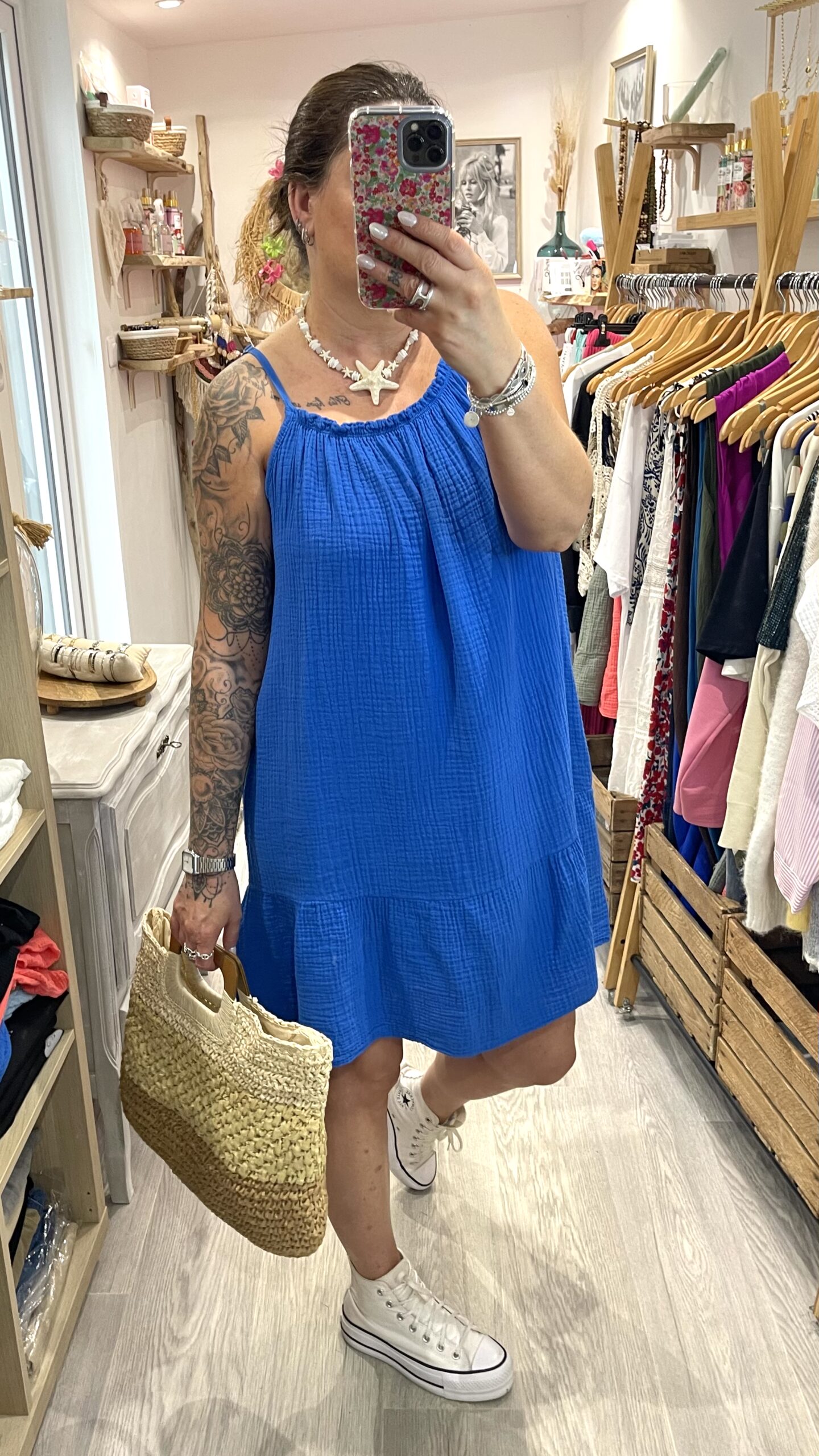 Robe Maria bleu électrique