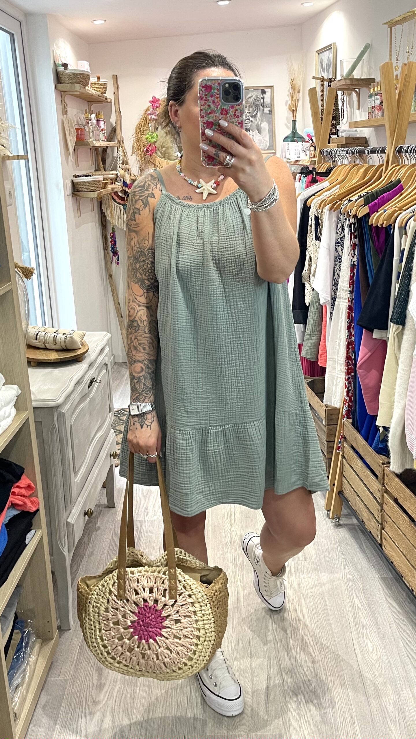 Robe Maria kaki – Image 2