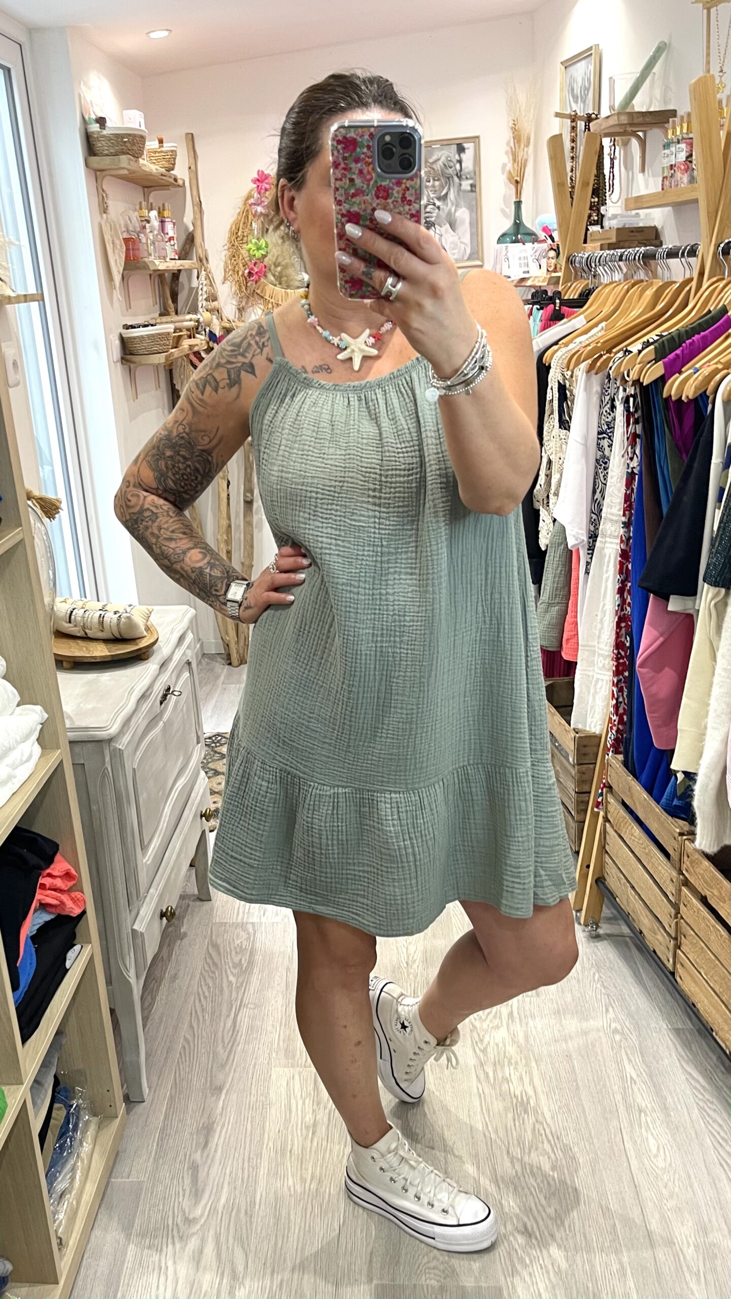 Robe Maria kaki – Image 6