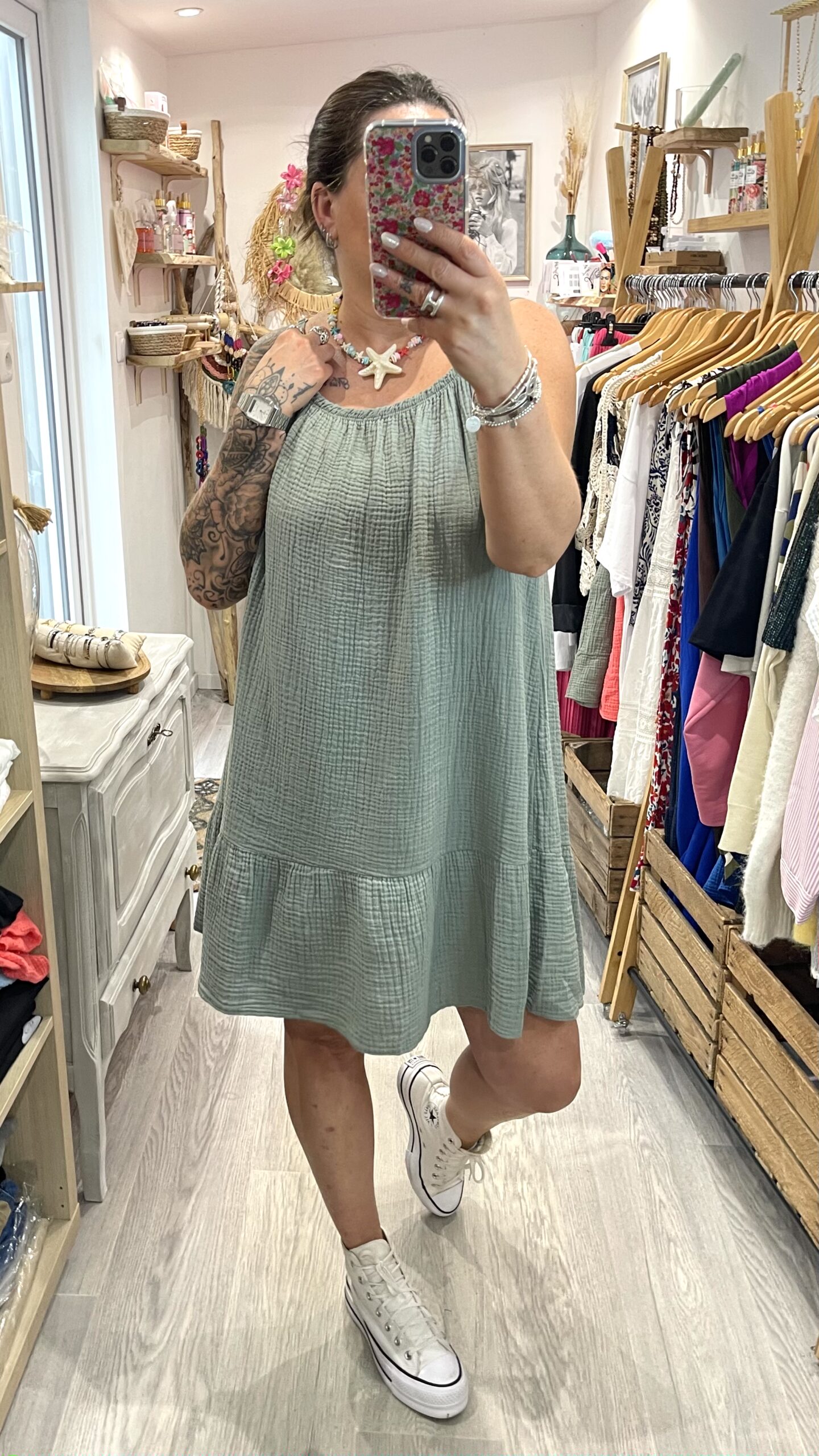 Robe Maria kaki – Image 9