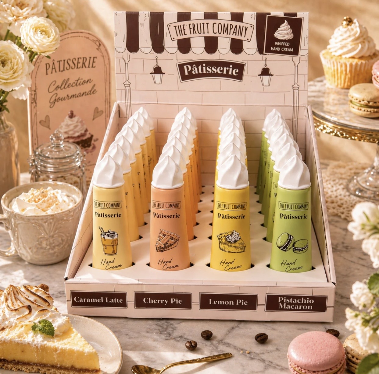 Crèmes mains pâtisserie