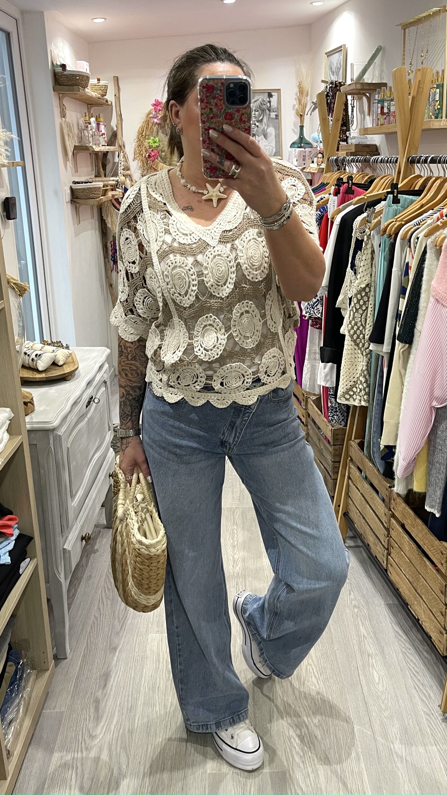 Blouse Miranda beige – Image 2