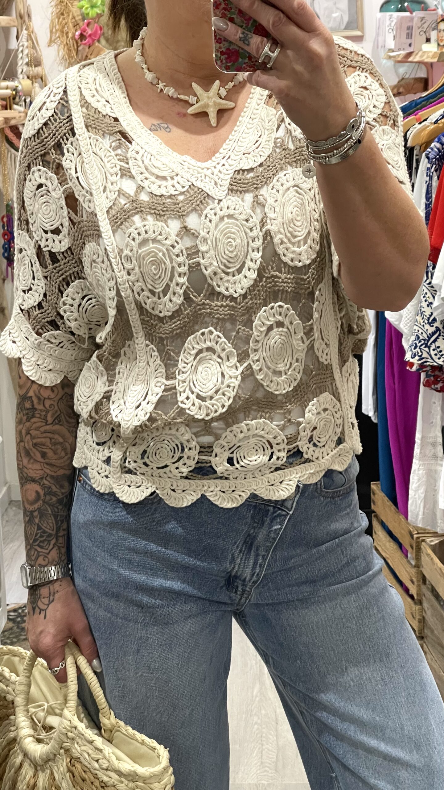 Blouse Miranda beige – Image 4