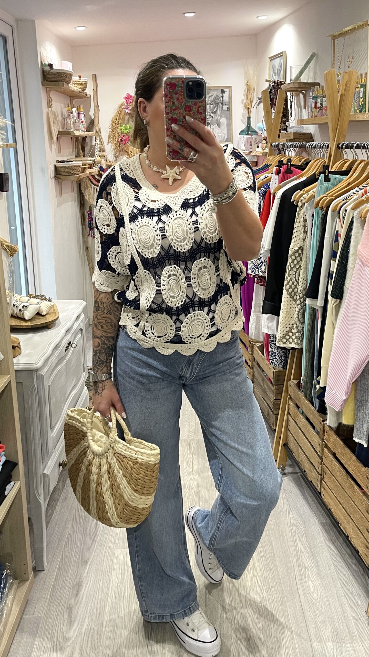 Blouse Miranda bleu marine – Image 2