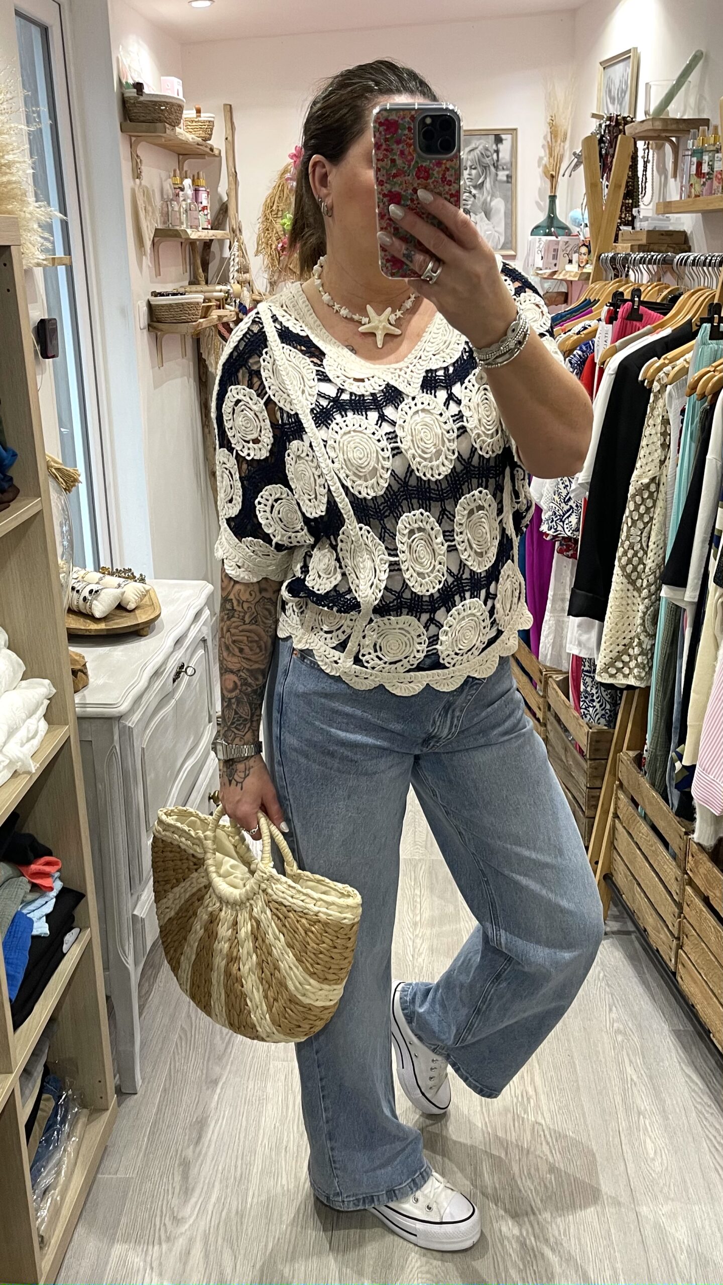 Blouse Miranda bleu marine – Image 3