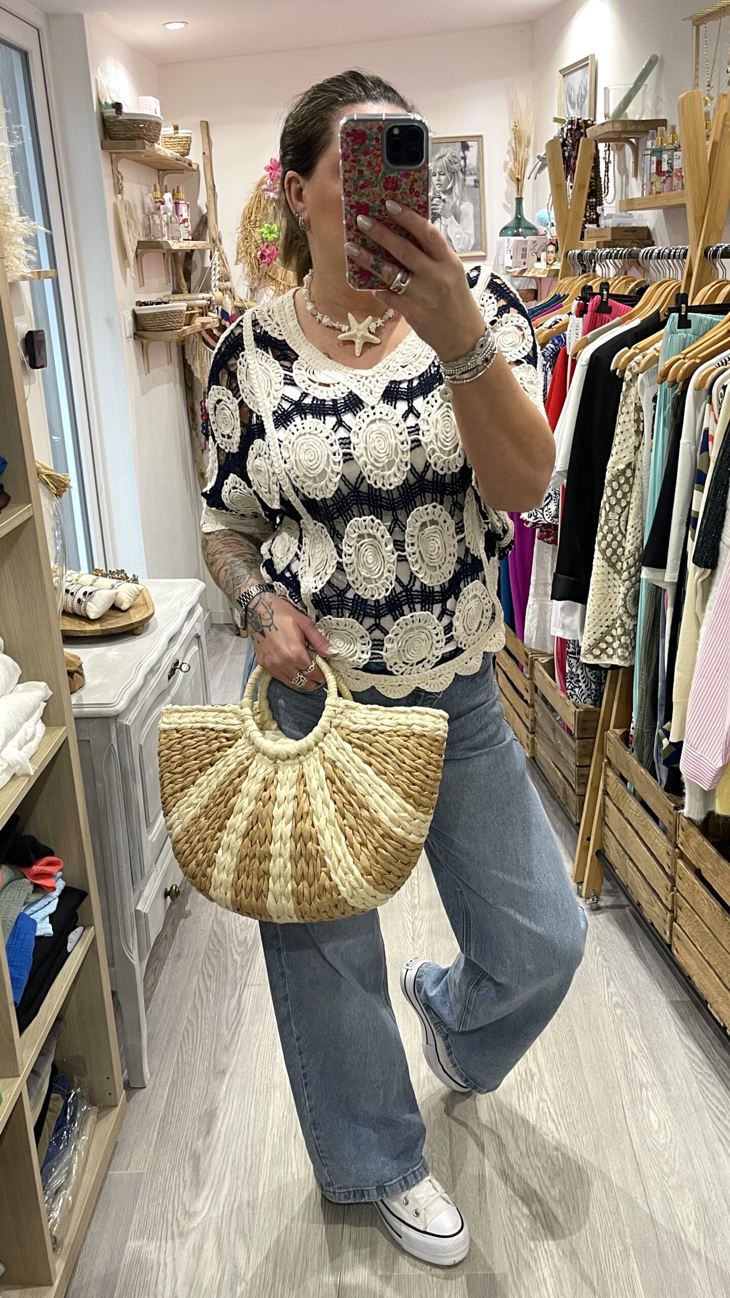 Blouse Miranda bleu marine – Image 4