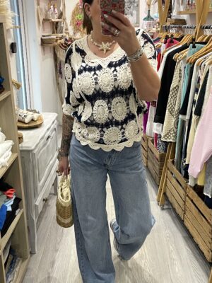 Blouse Miranda bleu marine
