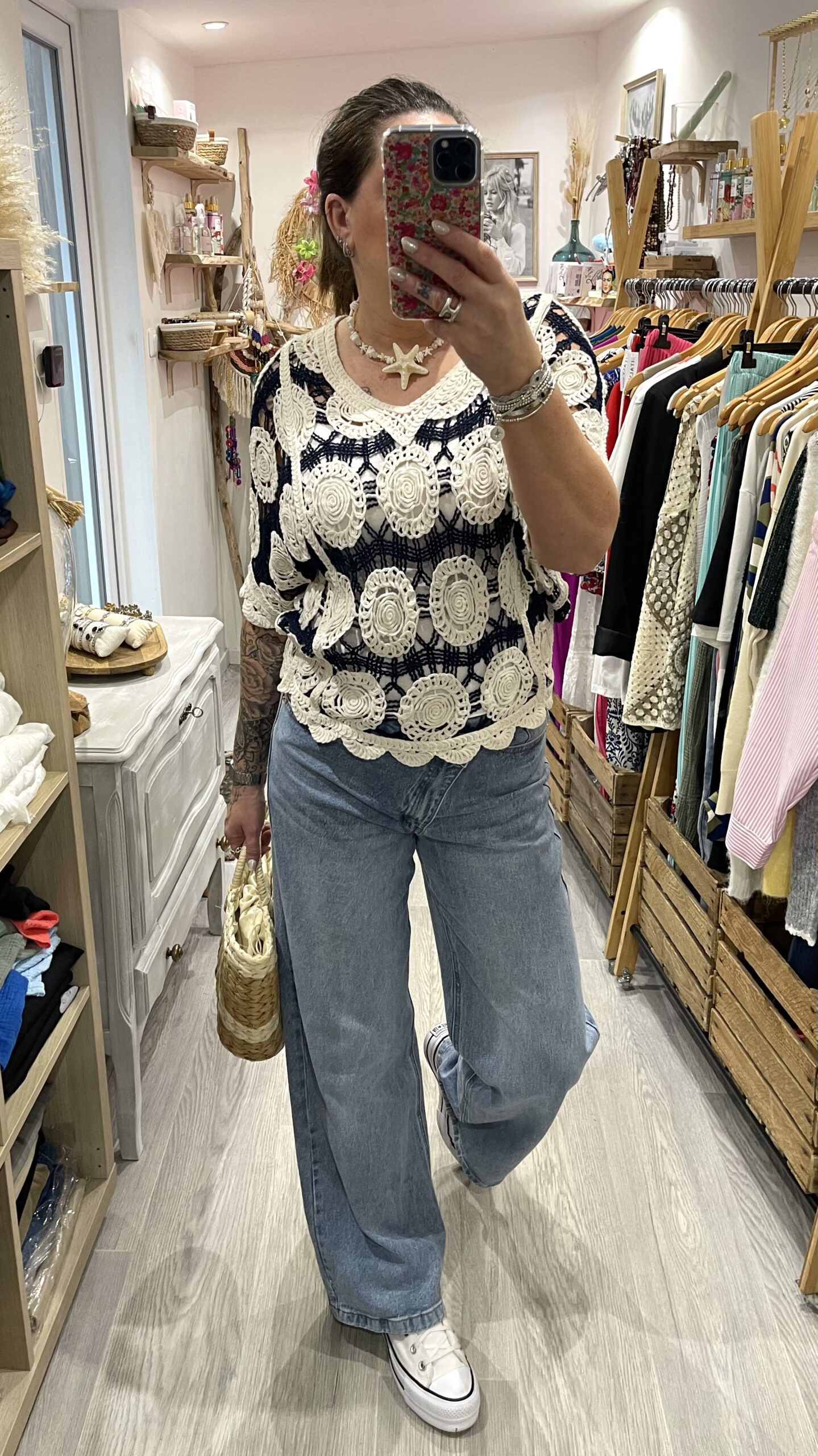 Blouse Miranda bleu marine