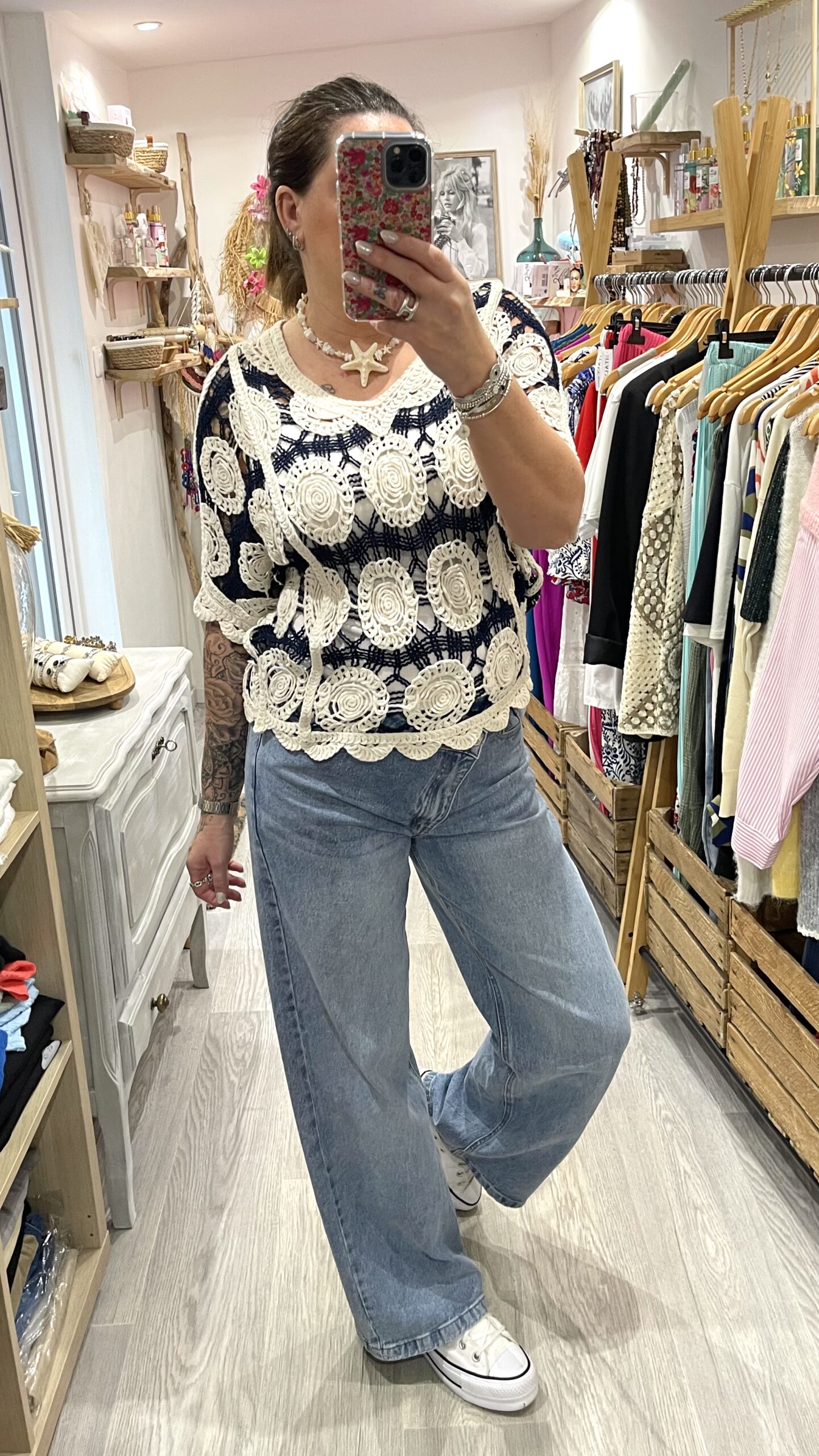 Blouse Miranda bleu marine – Image 8