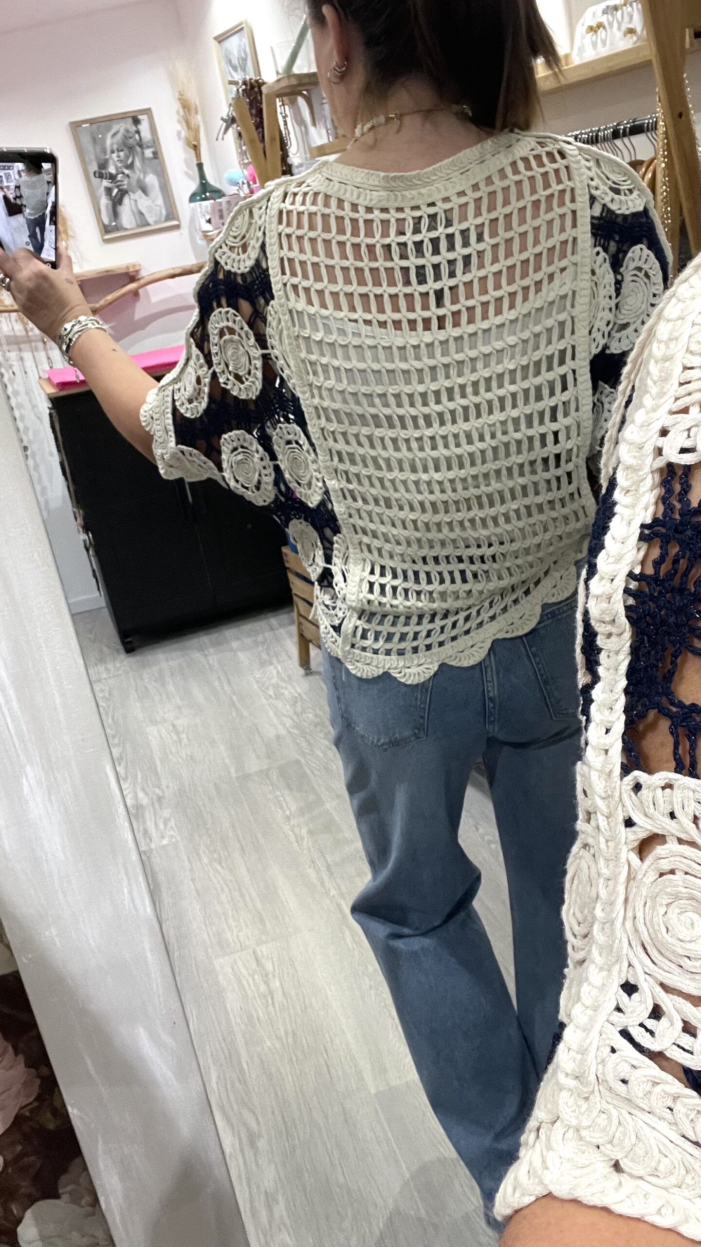 Blouse Miranda bleu marine – Image 6