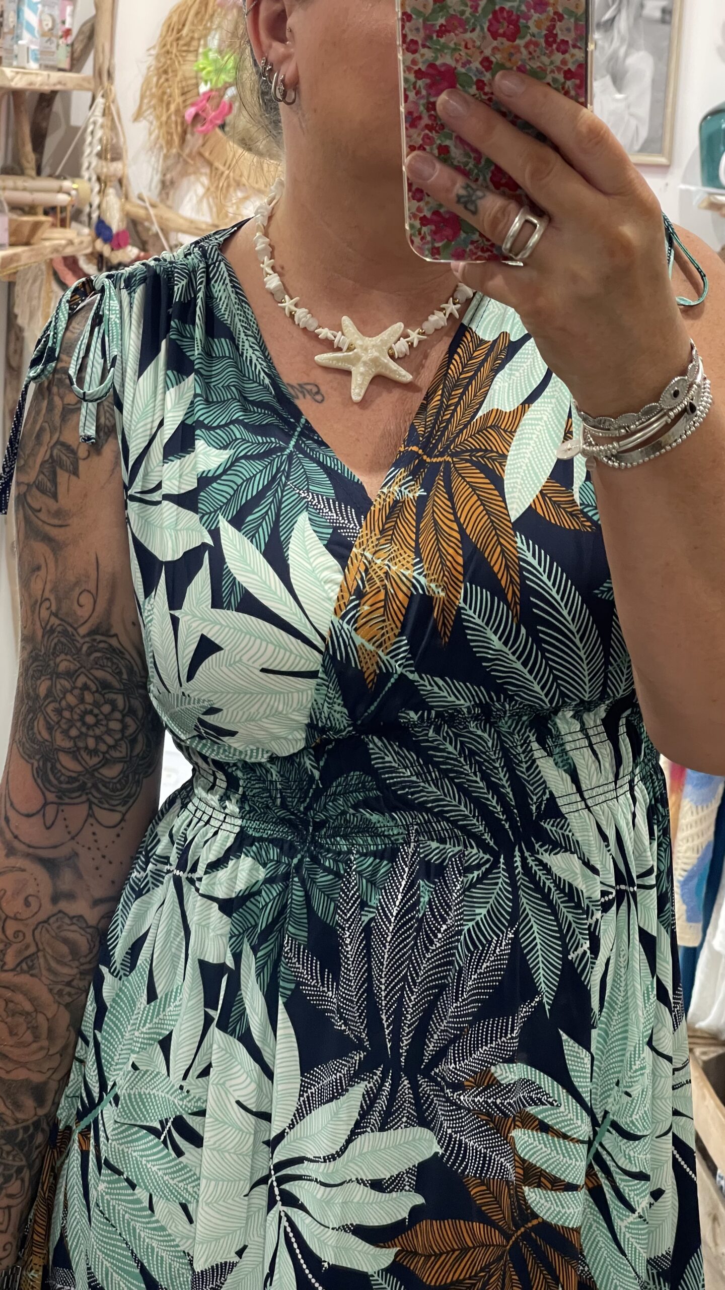 Robe courte Louisa verte – Image 6