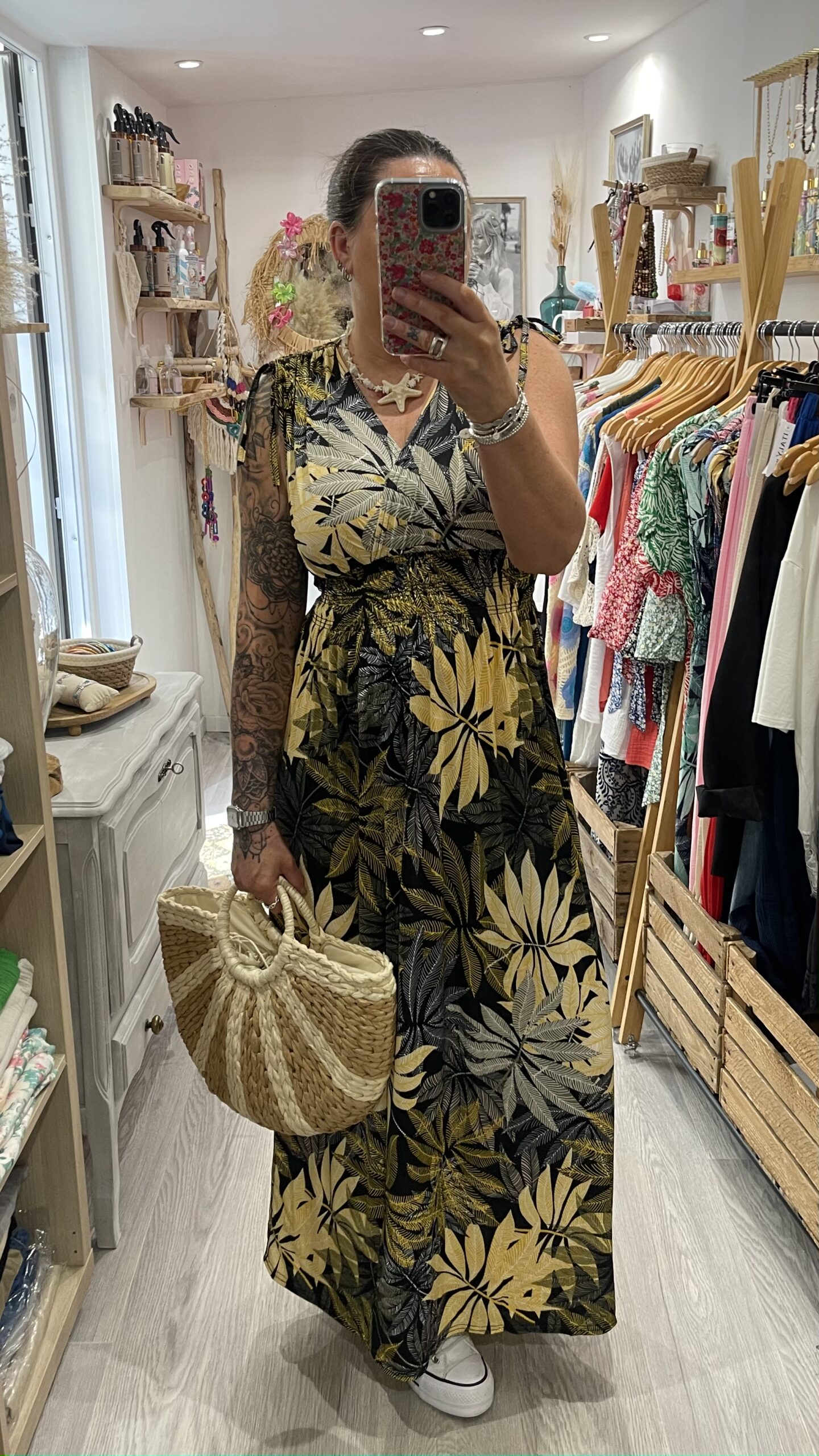 Robe longue Louisa jaune – Image 2