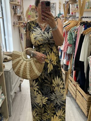 Robe longue Louisa jaune