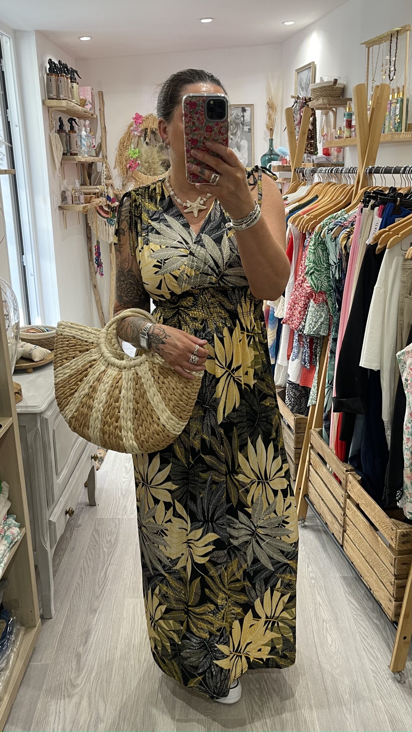 Robe longue Louisa jaune