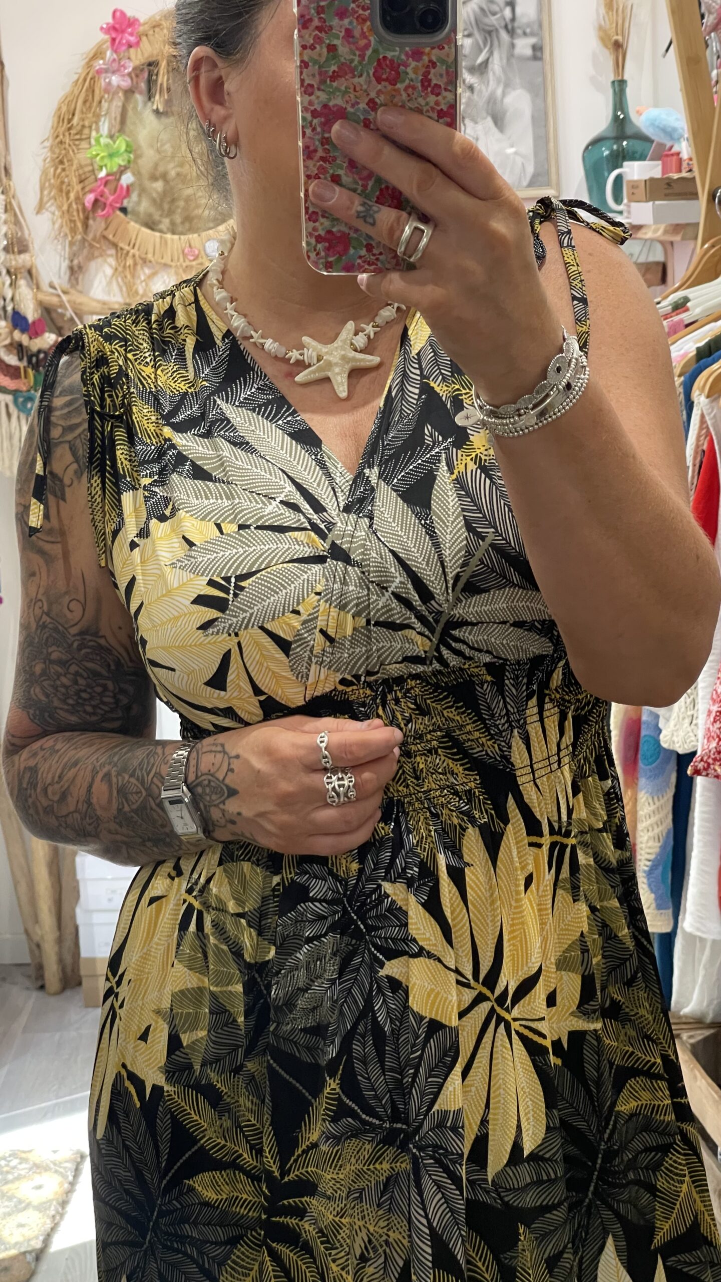 Robe longue Louisa jaune – Image 7