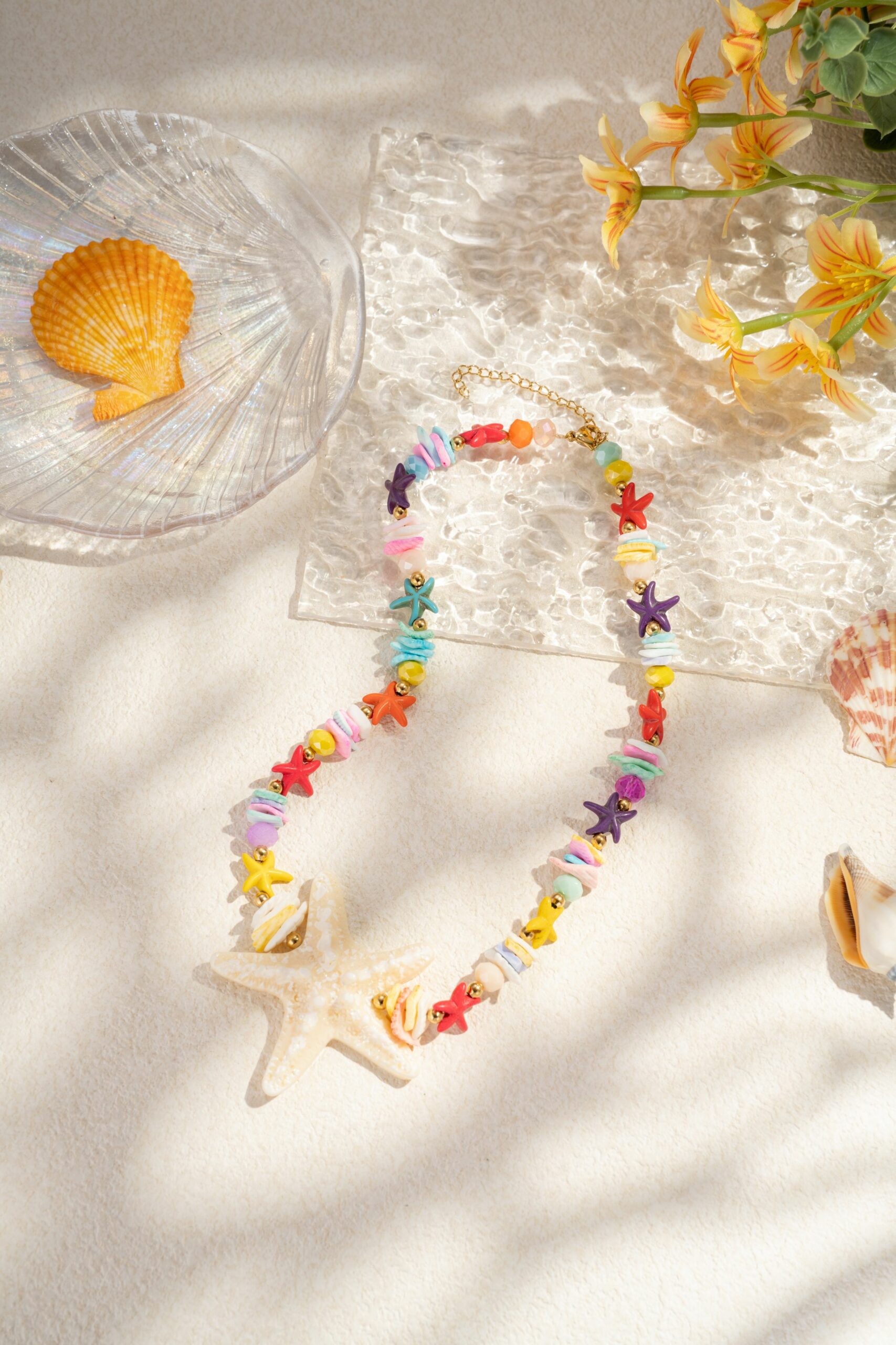 Collier étoile de mer multicolore – Image 2