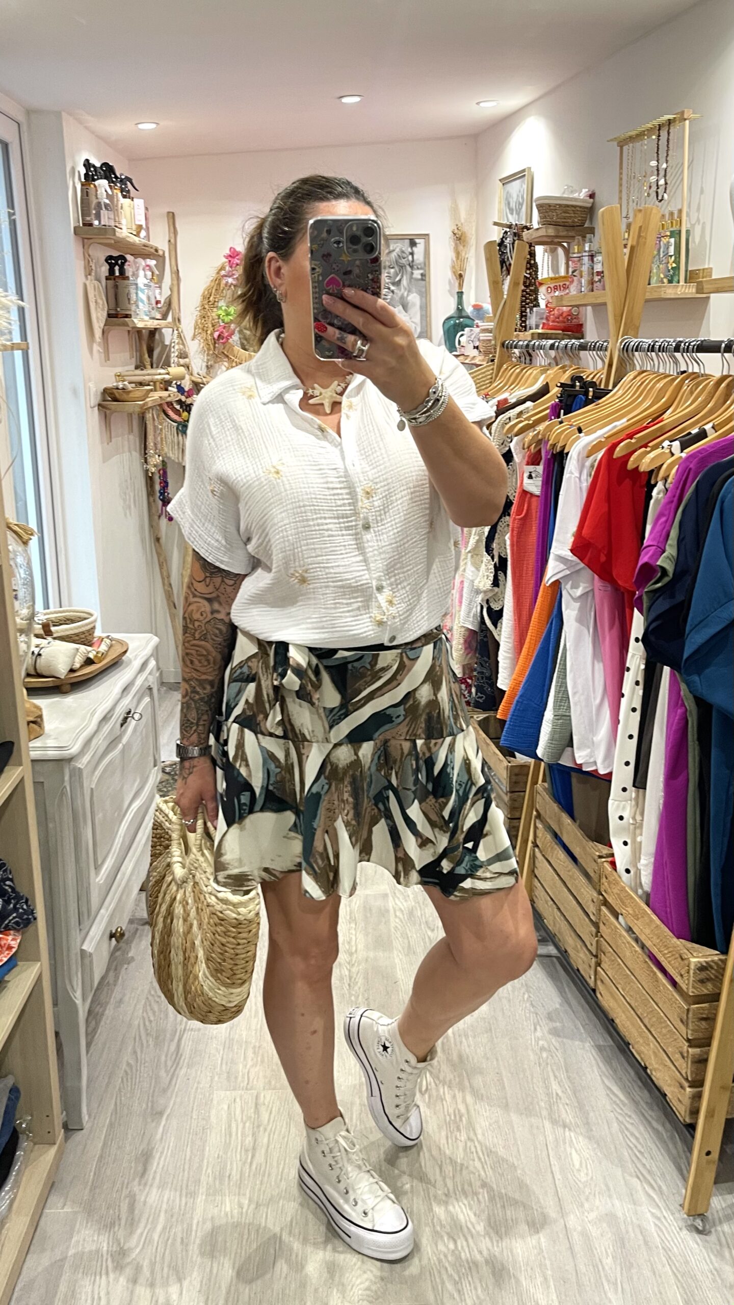 Jupe-short Rosalie vert – Image 7