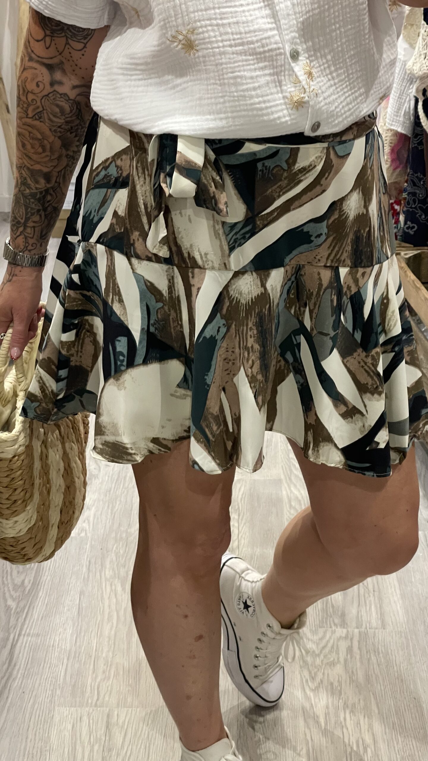 Jupe-short Rosalie vert – Image 6