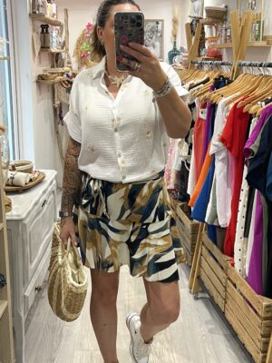 Jupe-short Rosalie bleue
