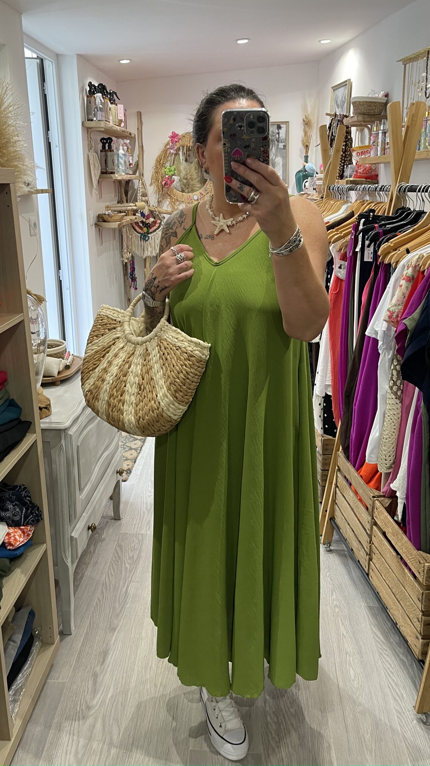 Robe Camille vert pistache