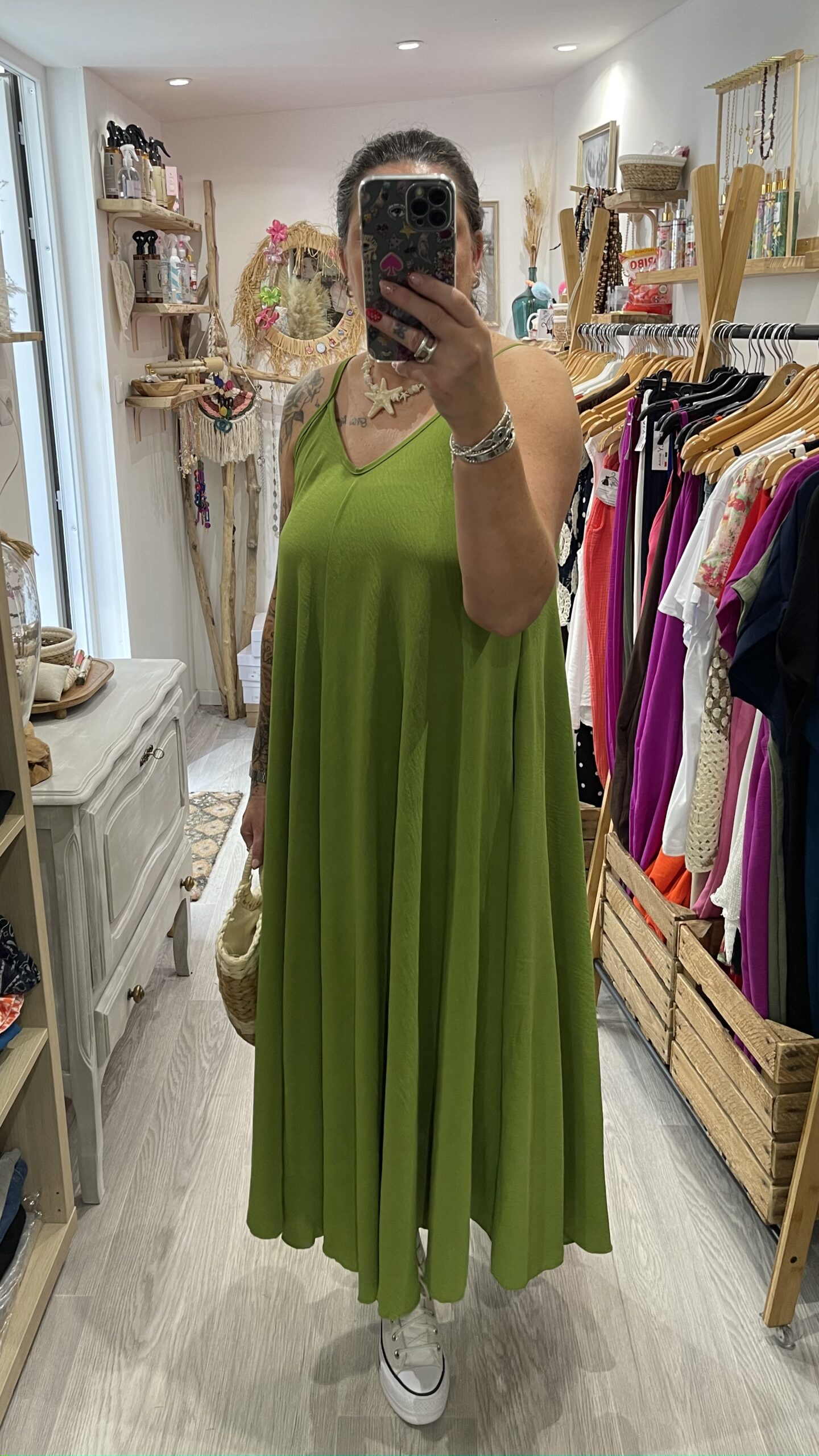 Robe Camille vert pistache – Image 7