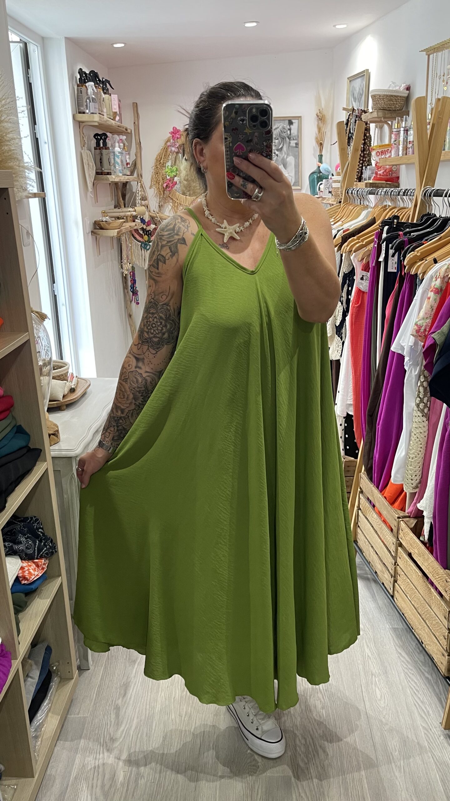 Robe Camille vert pistache – Image 5